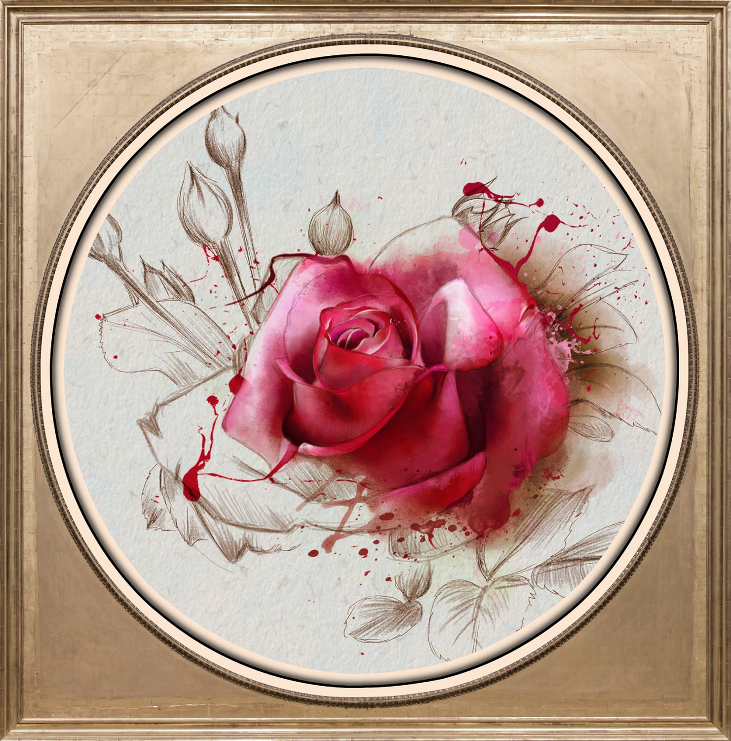 Acrylglasbild »Rose«