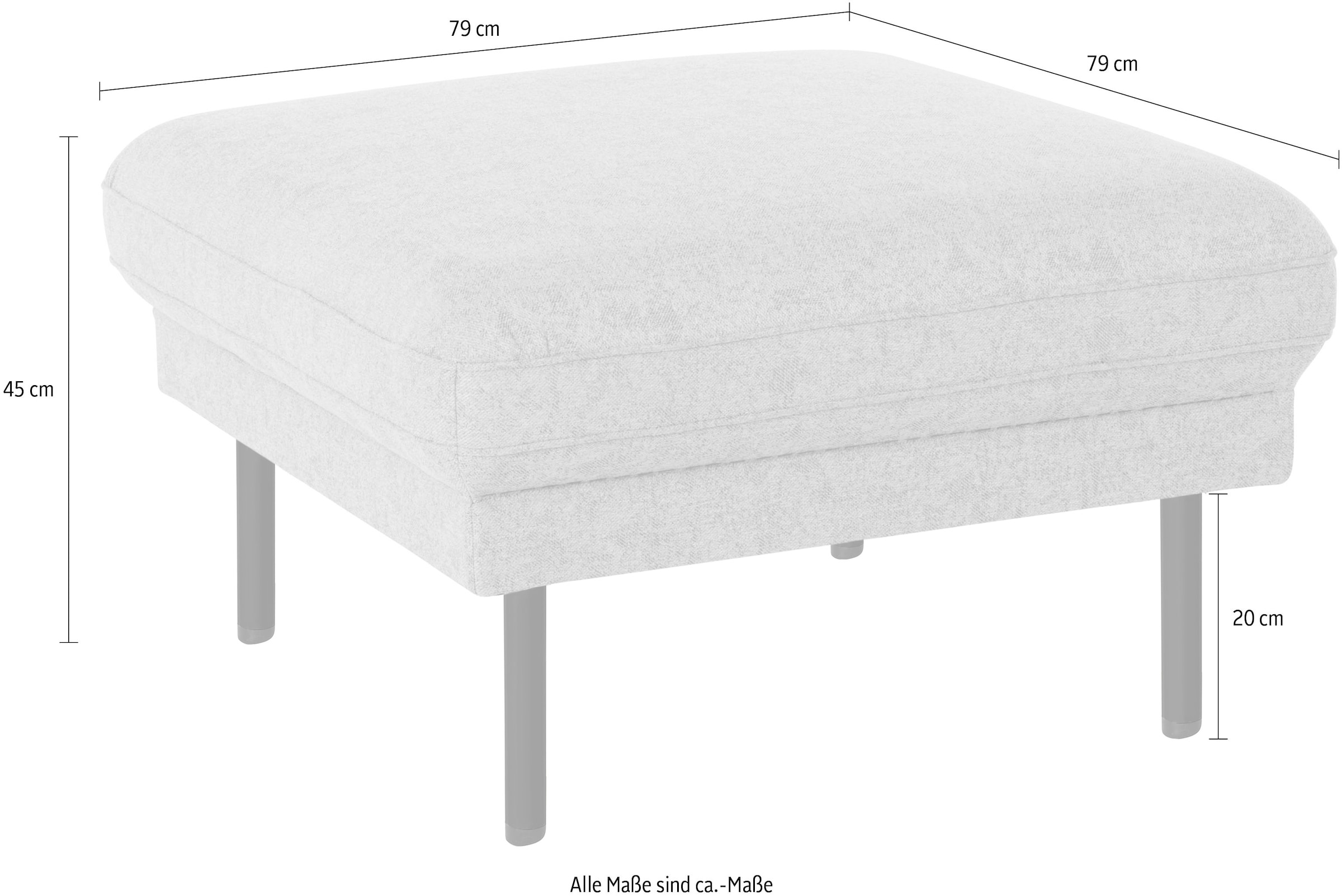 Home affaire Hocker »Nordfyn« edles Design in 3 Bezugsqualitäten, Design by Morten Georgsen