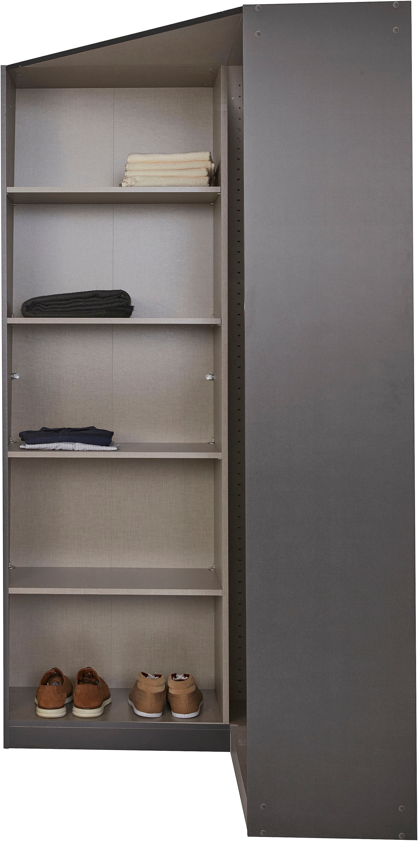INOSIGN BY RAUCH Eckschrank »Kleiderschrank Schrank Garderobe Wäscheschrank VANDOR«, voll ausgestattet, viel Stauraum, Spiegel vollflächig MADE IN GERMANY