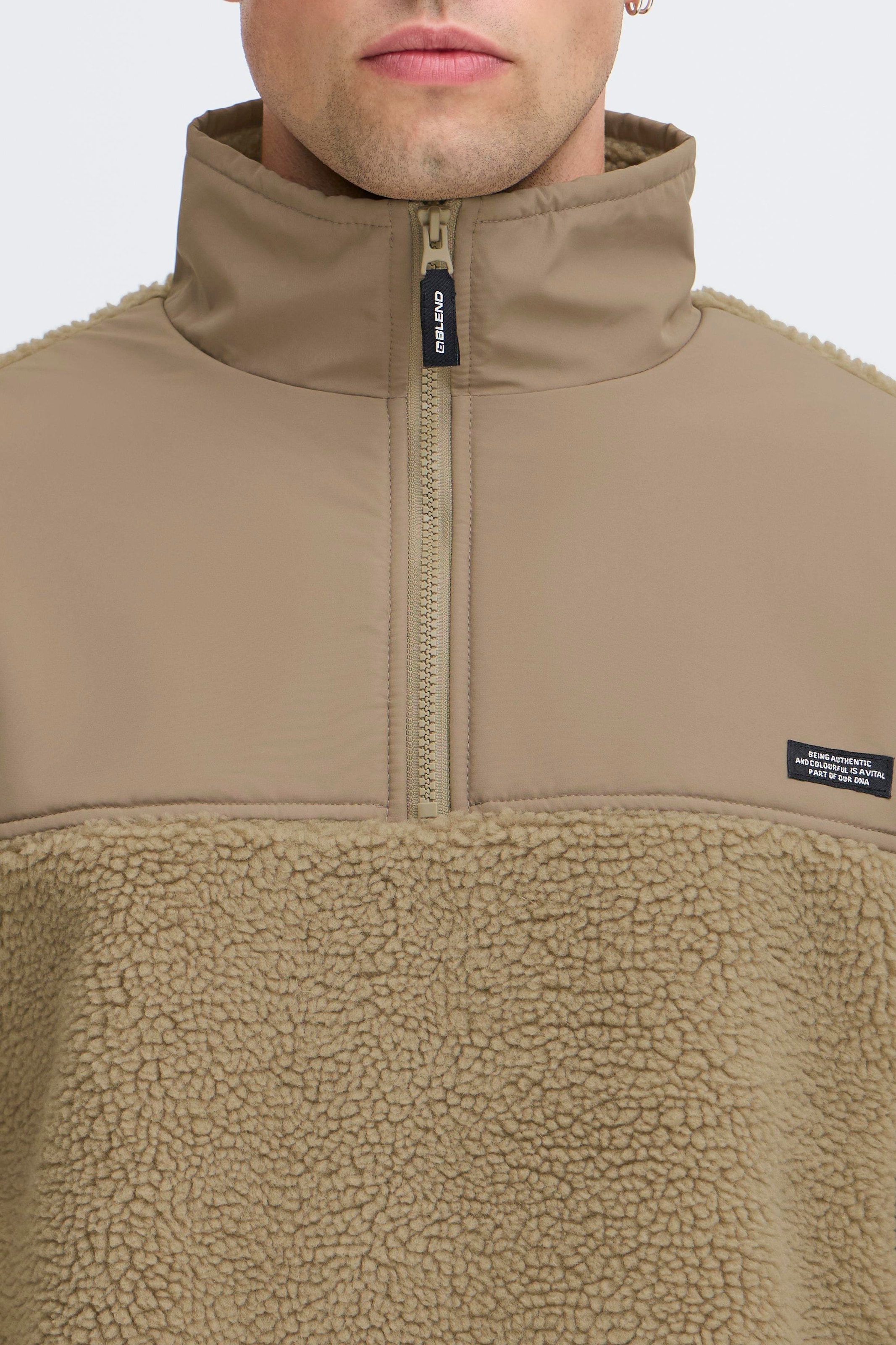 Blend Fleecepullover »BHTORTEX«, Kunstfaser, regular fit
