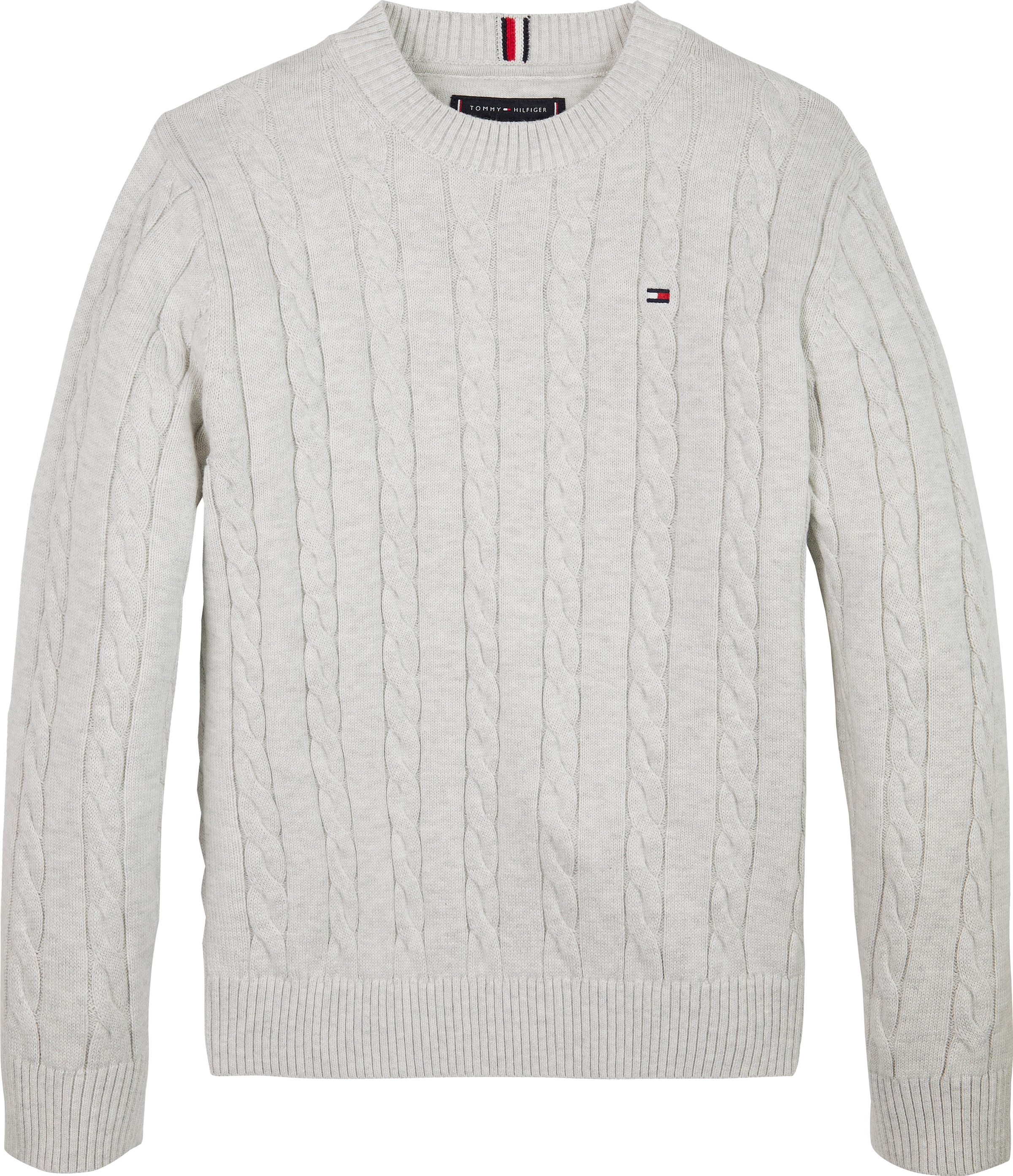 Tommy Hilfiger Strickpullover »COTTON CABLE SWEATER«, für Kinder bis 16 Jahre, mit Zopfmuster