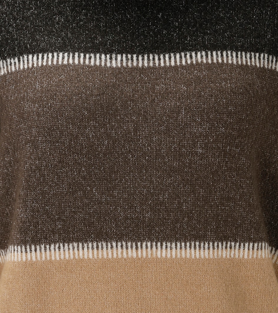 Aniston CASUAL Strickpullover im melangefarbenen Color-Blocking - NEUE KOLLEKTION