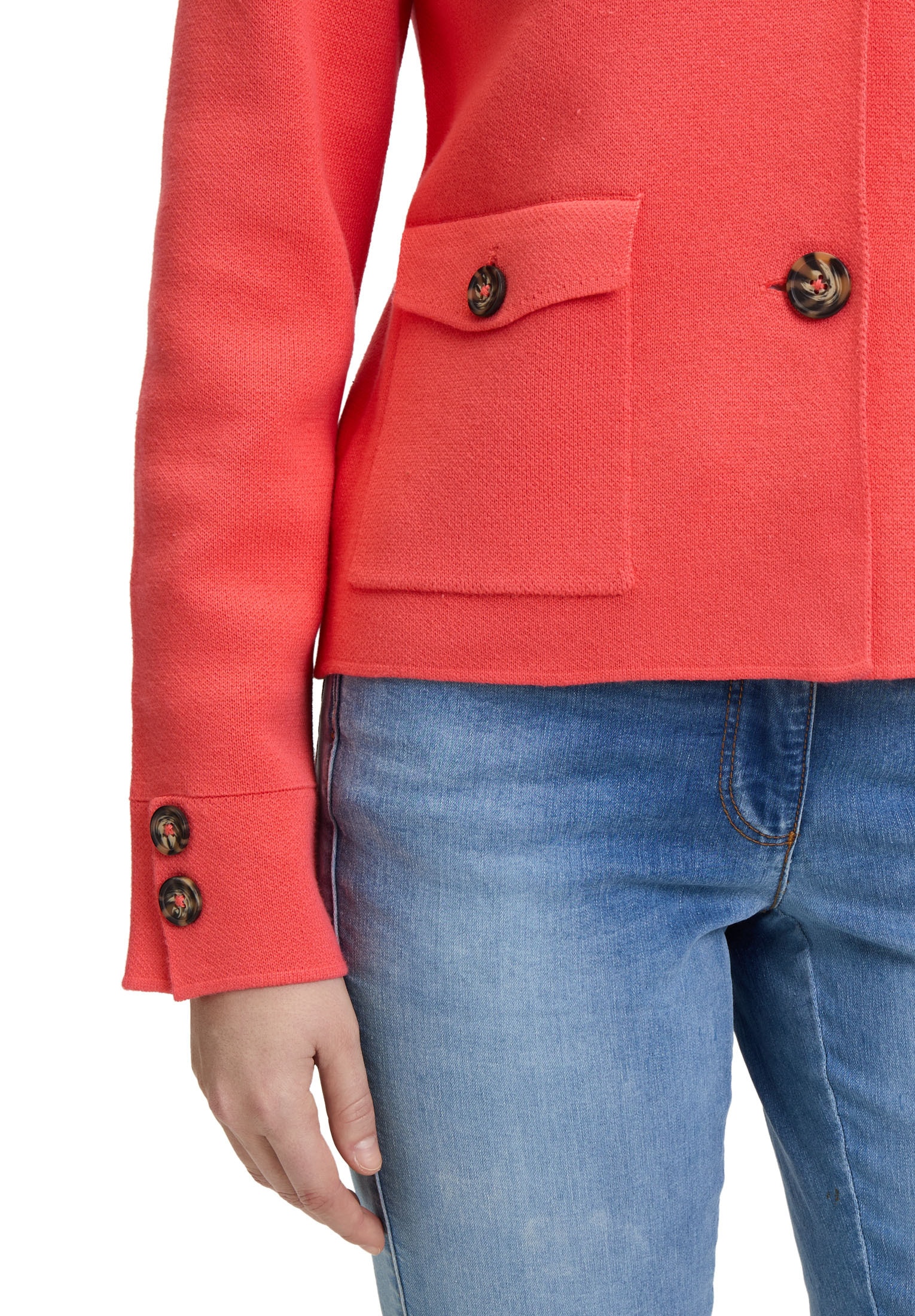 Betty Barclay Strickjacke »Strickblazer mit aufgesetzten Taschen«