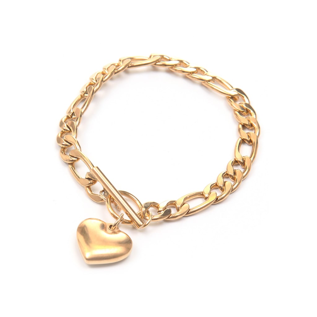Firetti Armband »Herz, vergoldet, lieblich«