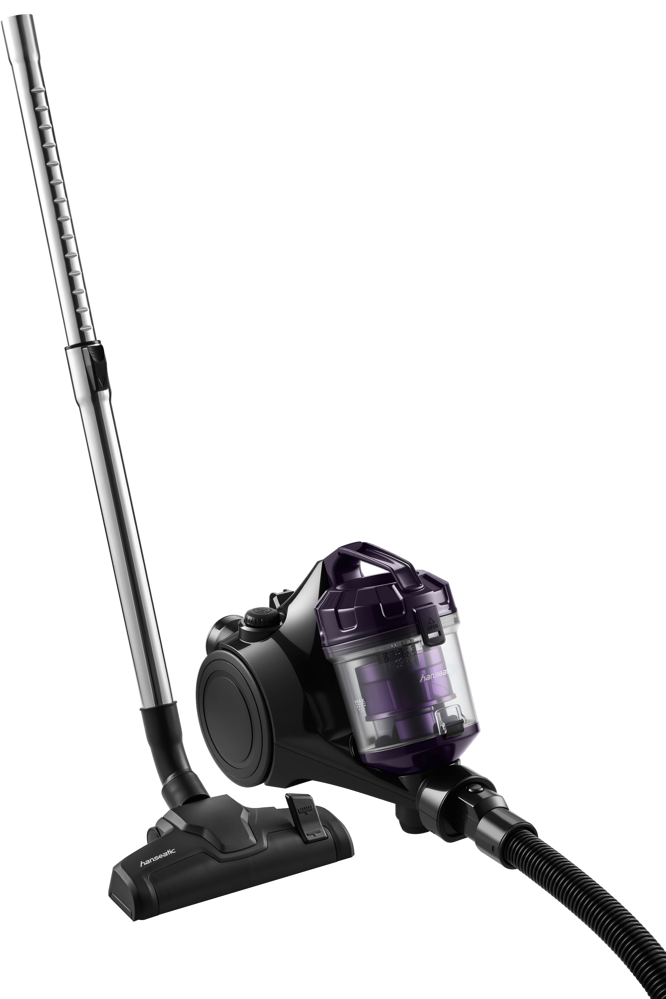 Hanseatic Bodenstaubsauger »HBLVC700BVMC, Zyklon Technologie, Hepa H12 Filter, 9m Aktionsradius«, 700 W, beutellos, 2l Staubbehälter, klein und praktisch zum Verstauen