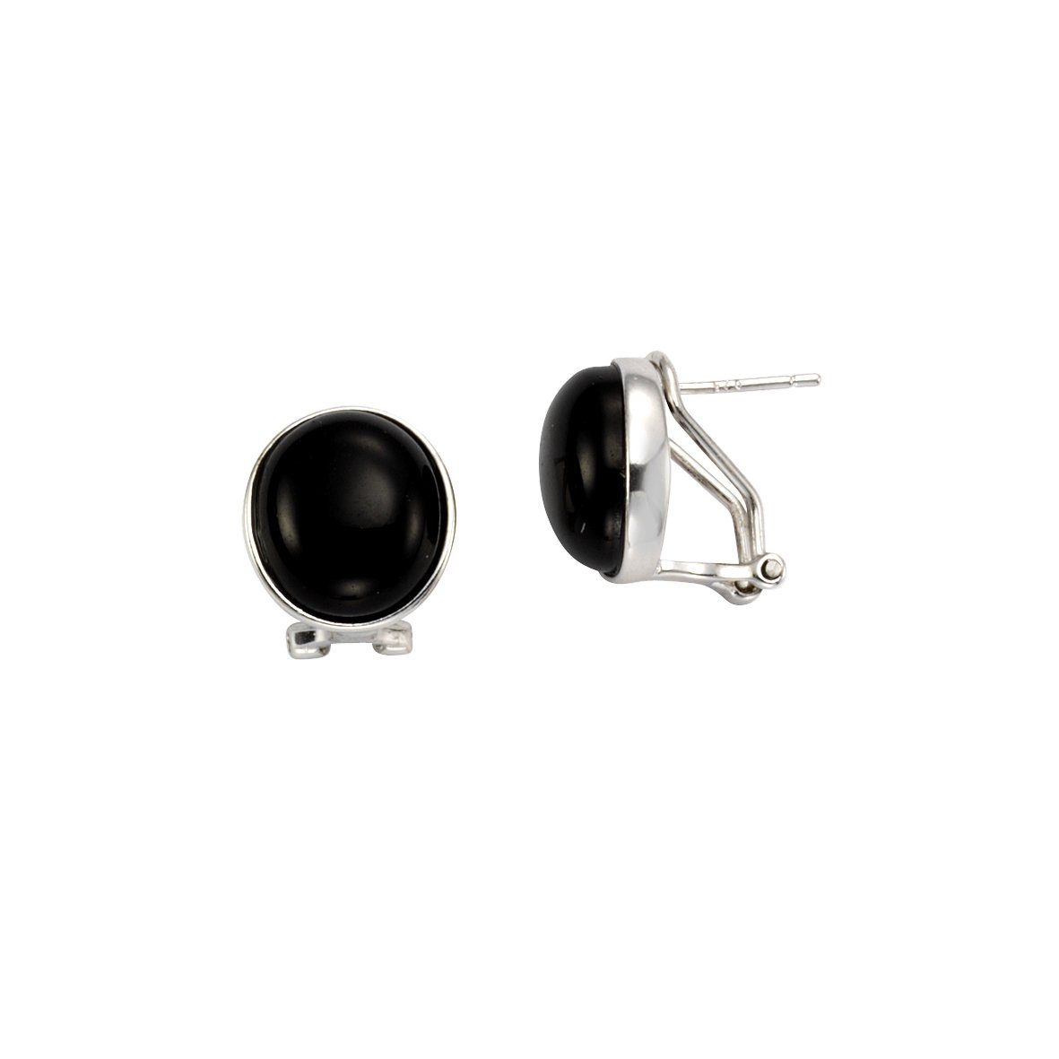 Vivance Paar Ohrstecker »925/- Silber Lack schwarz«, mit Geschenketui