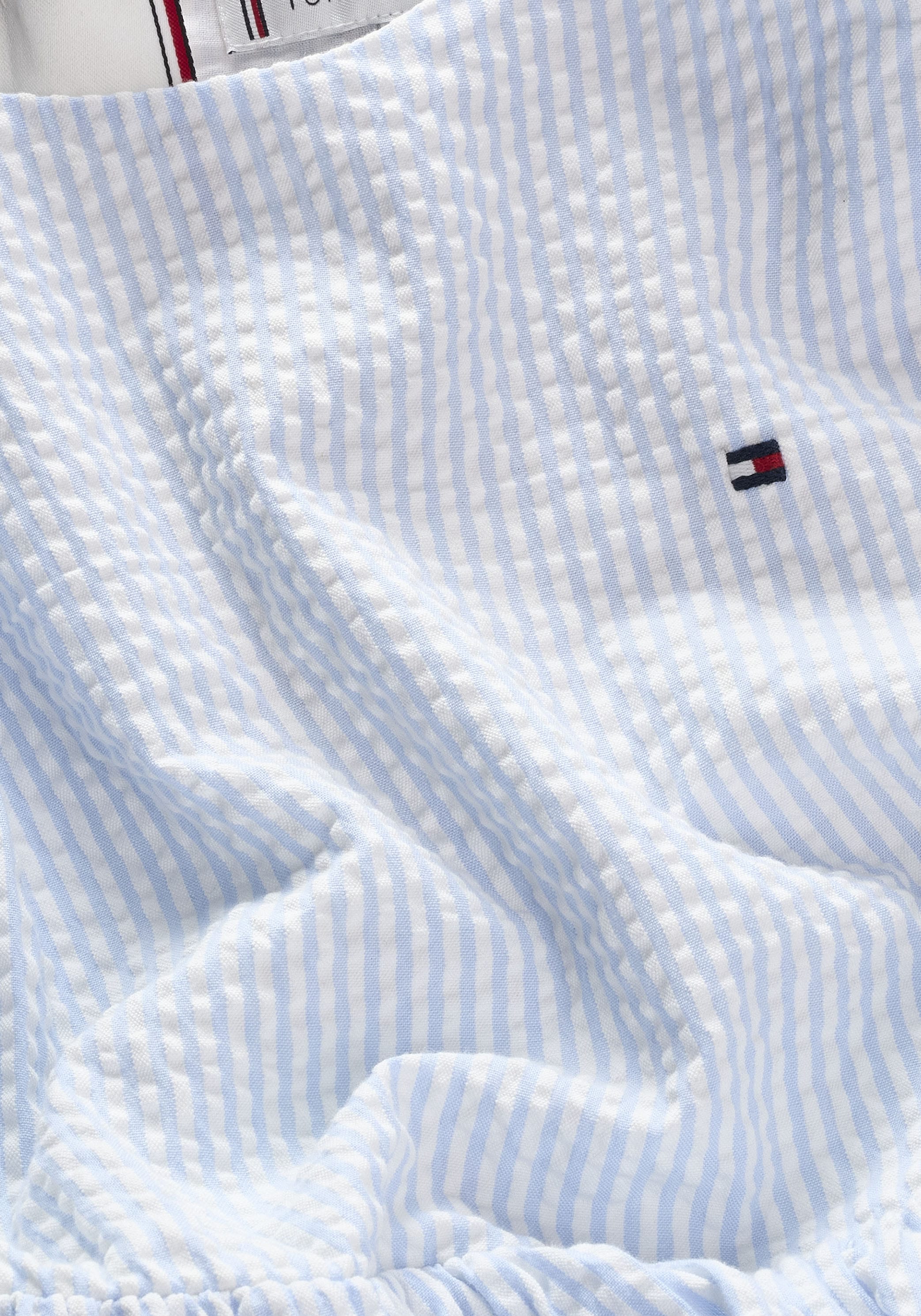 Tommy Hilfiger Sommerkleid »SEERSUCKER DRESS SHORT SLEEVE« Kinder bis 16 Jahre, Rüschenärmel