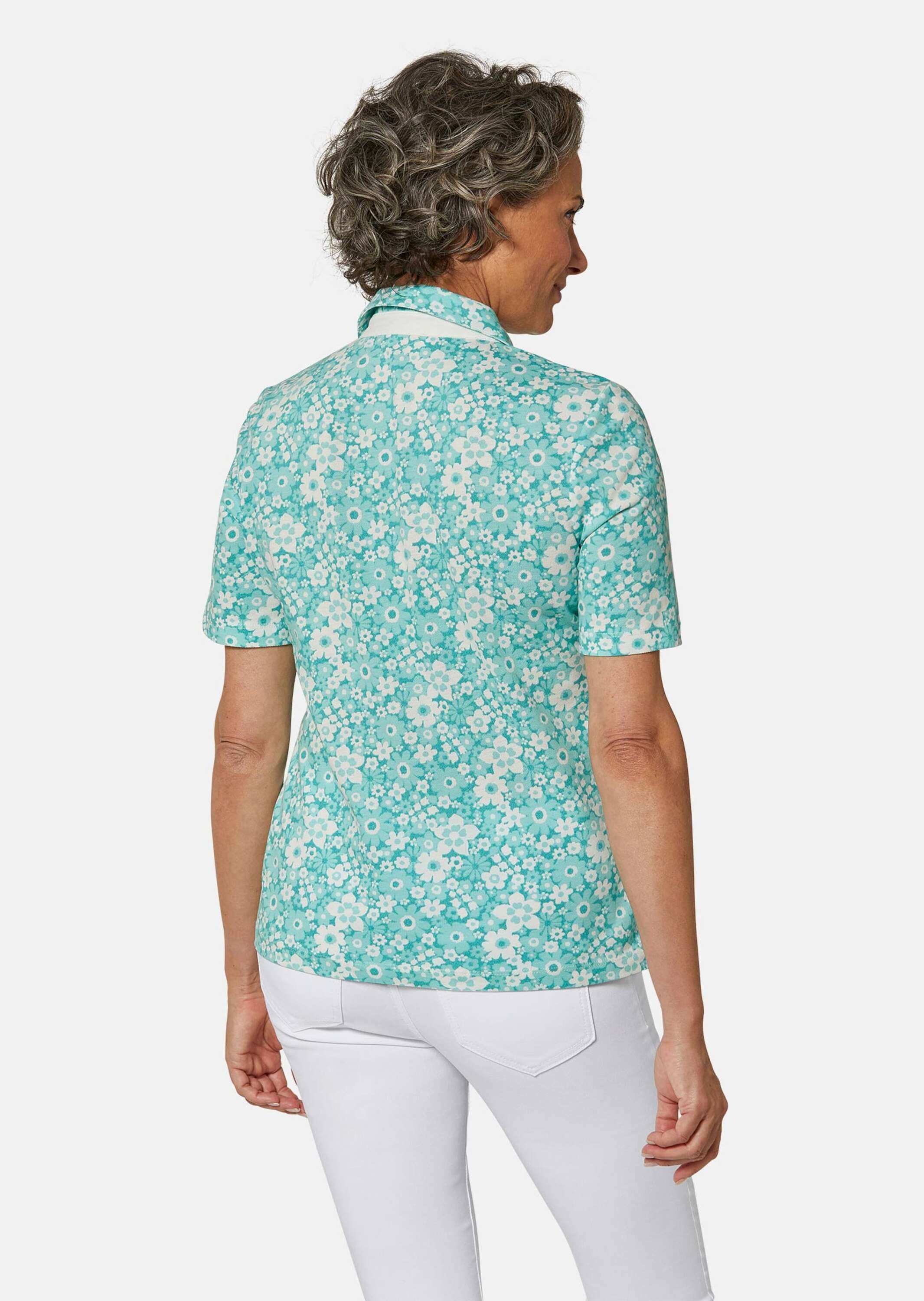 GOLDNER Poloshirt »Pikee-Druckpoloshirt«