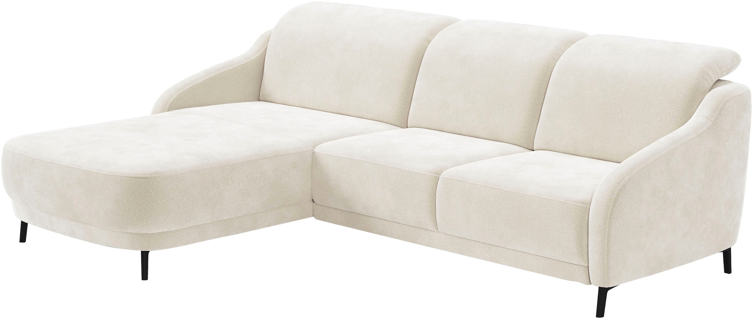 sit&more Ecksofa »Blues L-Form« wahlweise mit Klapptisch und USB