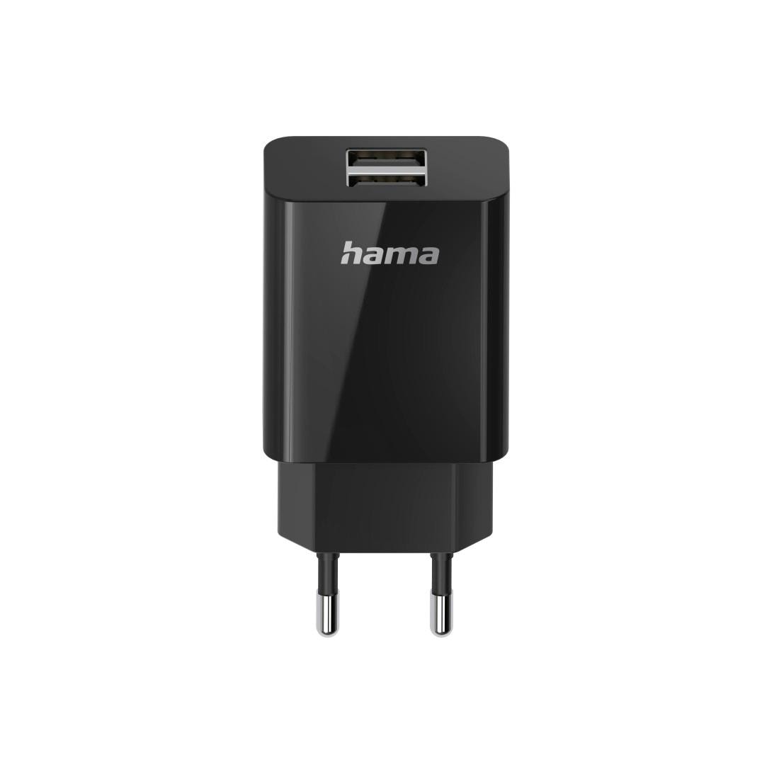 Hama USB-Ladegerät »USB-Ladegerät, 2-fach, 5V/10,5W USB-Ladeadapter«
