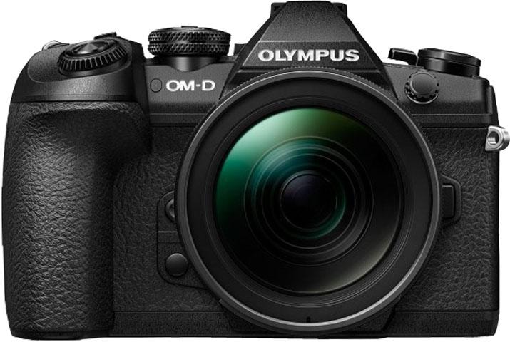 Olympus Systemkamera »OM-D E-M1 Mark II inkl. 12-40mm PRO Objektiv« 12-40 mm PRO, 20,4, inkl. Gesichtserkennung, HDR-Aufnahme in schwarz