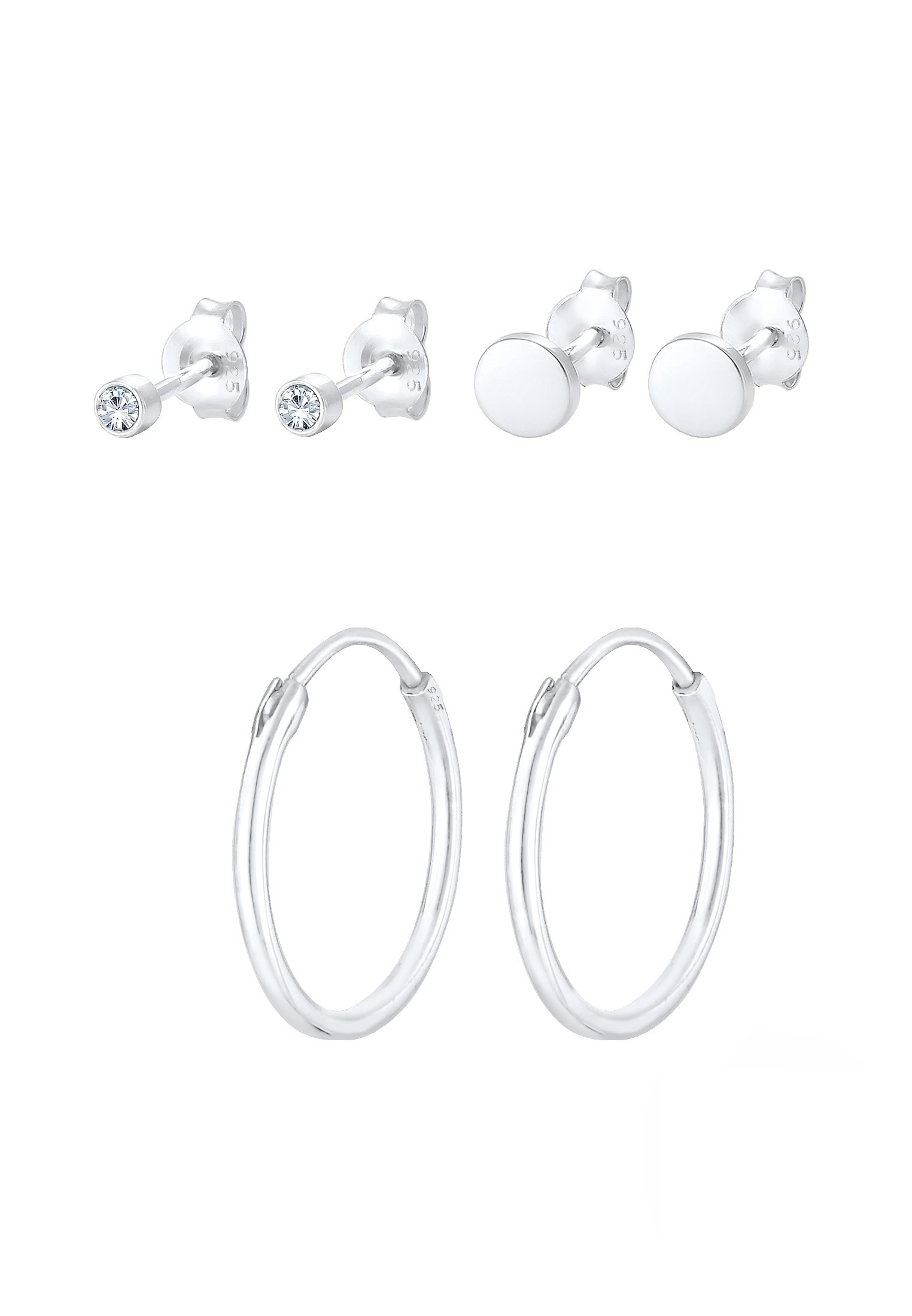 Elli Ohrstecker-Set »Ohrringe Ohrstecker 3er Set 925 Sterling Silver«