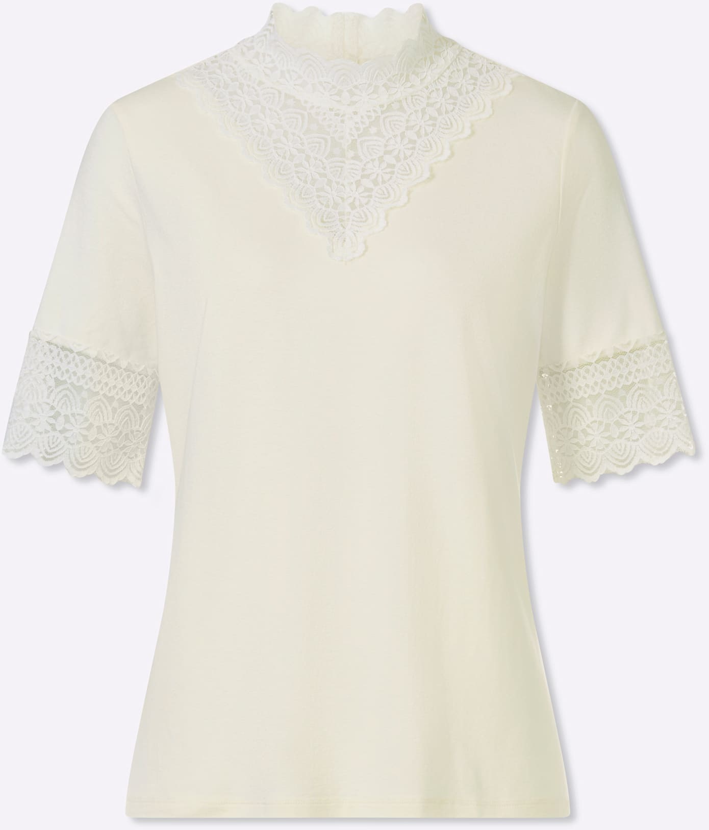 Lady Stehkragenshirt »Spitzen-Shirt« 1 tlg.