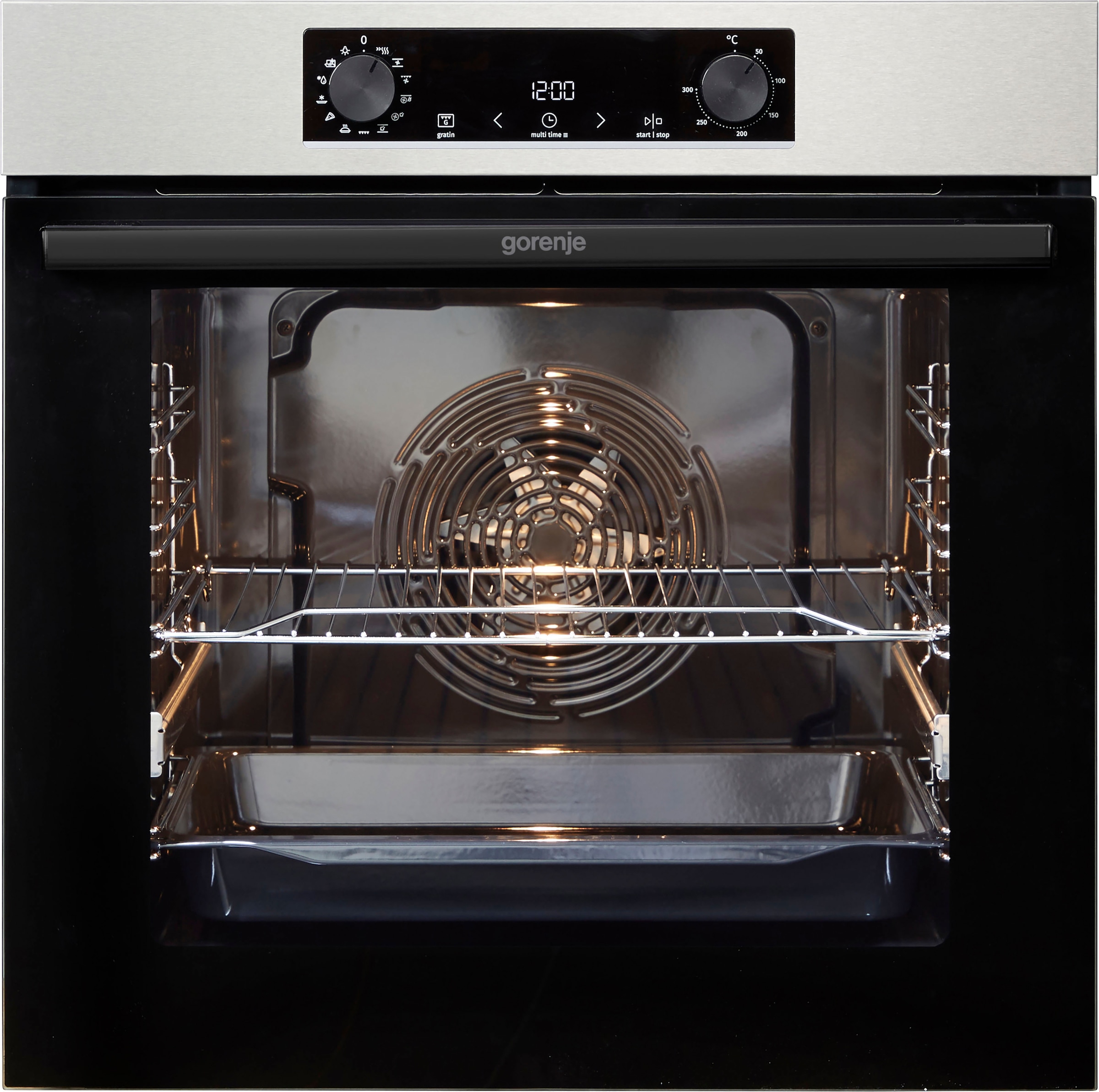 GORENJE Backofen-Set »BOSB737OTX« mit 1-fach-Teleskopauszug Aqua Clean Pizzafunktion mit 300 °C – perfekt für Pizza, Focaccia und mehr!