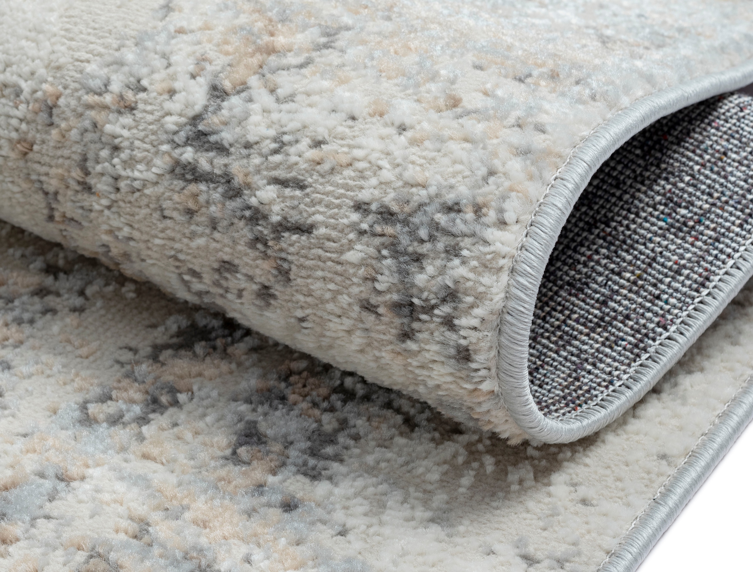 OTTO home Teppich »Liorra« rechteckig 8 mm Höhe Kurzflor, modernes Design, pflegeleicht, Wohnzimmer