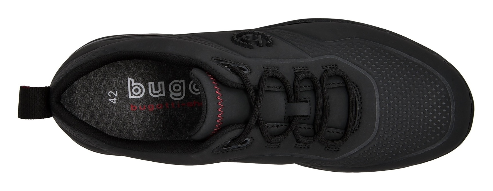 bugatti Keilsneaker  , Freizeitschuh, Halbschuh, Schnürschuh mit seitlichem Logo-Icon