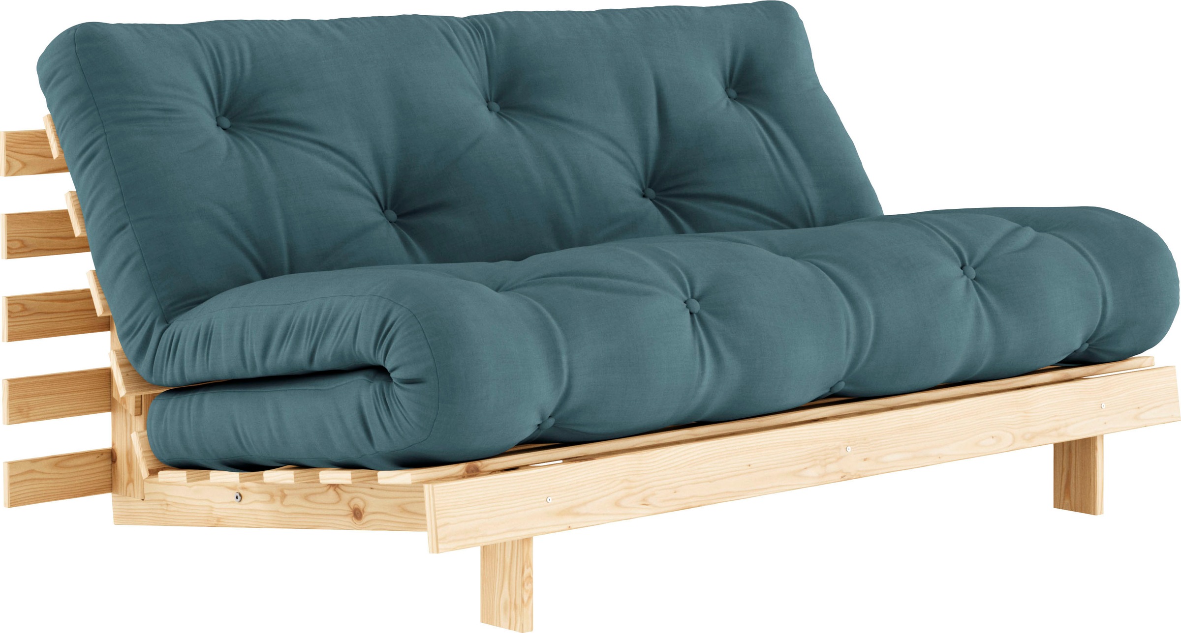 Karup Design Daybett »Daybett Roots Schlafsofa – Gästebett & Sofa aus FSC®-Kiefer«, Inkl. Futonmatratze, in mehreren Größen & Farben erhältlich