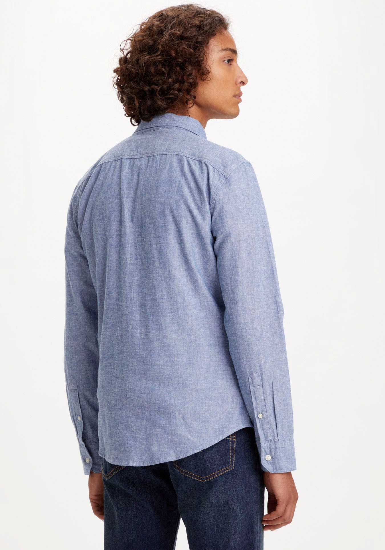 Levi's® Jeanshemd »BATTERY HM SHIRT SLIM«, mit Logobadge