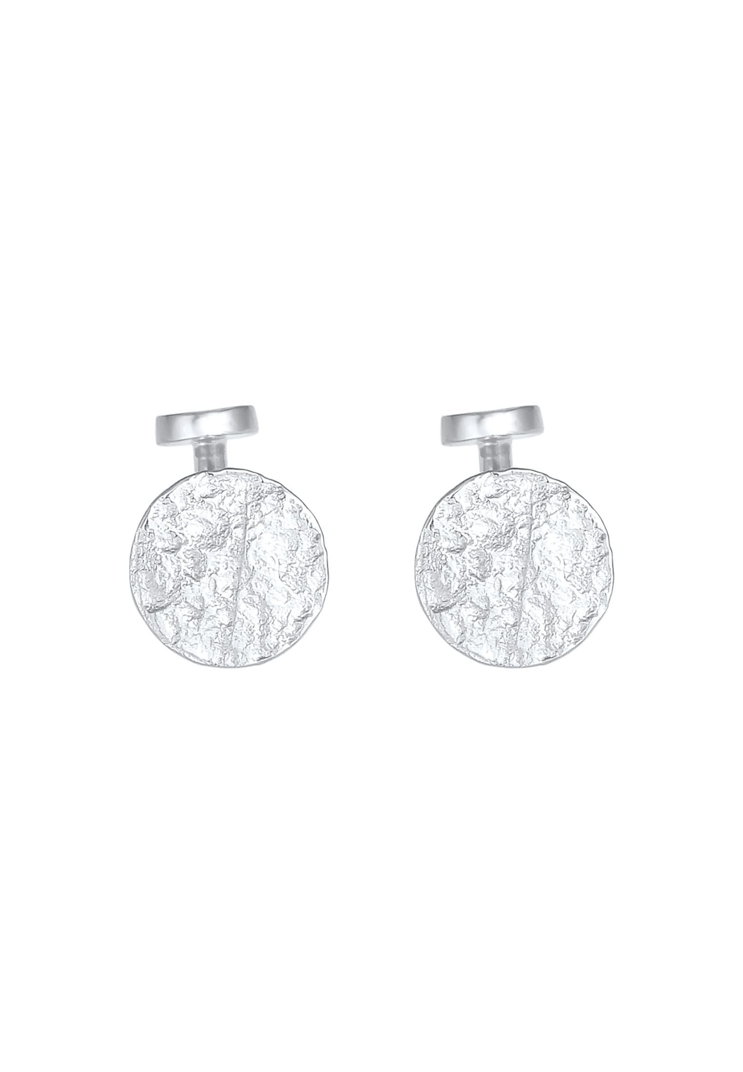 Kuzzoi Manschettenknöpfe und Krawattennadel Set »Schmuckset Manschettenknöpfe Krawattennadel Struktur Silber« ()