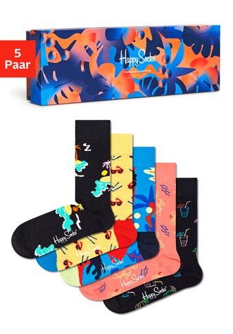 Happy Socks Socken »Tropical Night«, (Box, 5 Paar), in sommerlicher Geschenkverpackung kaufen