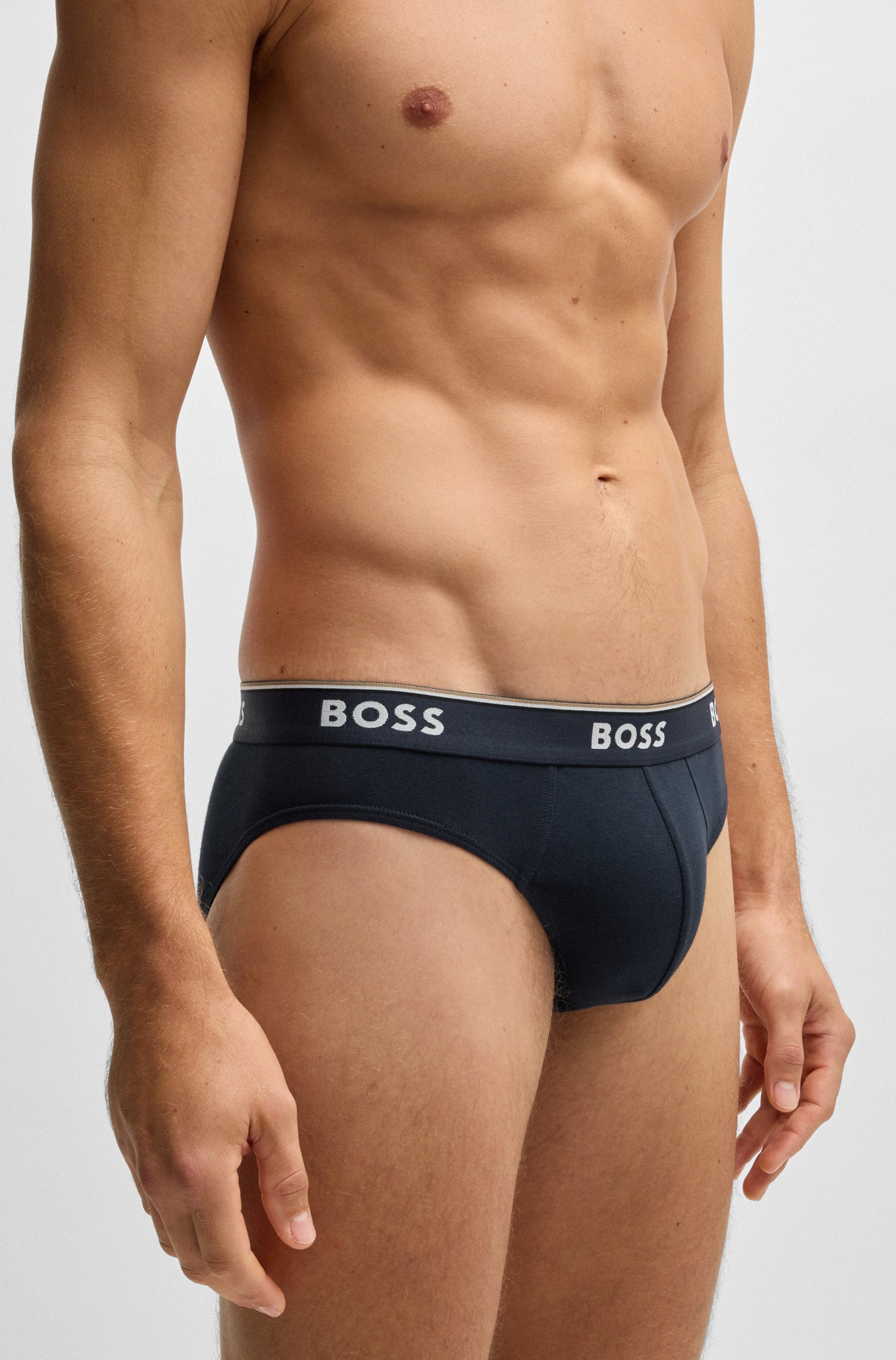BOSS Slip, (Packung, 3er-Pack), mit Logo Webbund