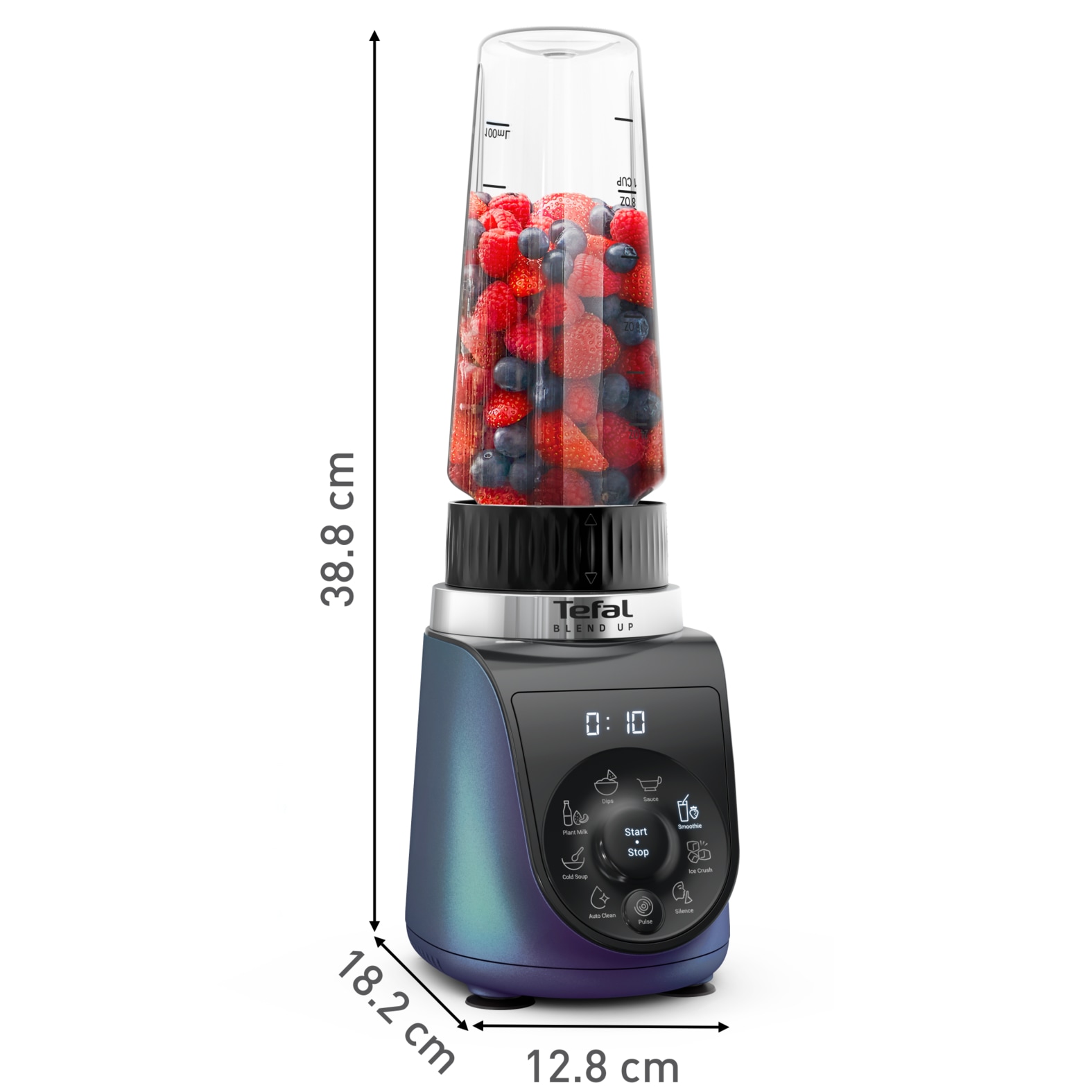 Tefal Standmixer »BL19H4 Blend Up« 1000 W 8 automatische Programme, kompakt, Silence-Modus