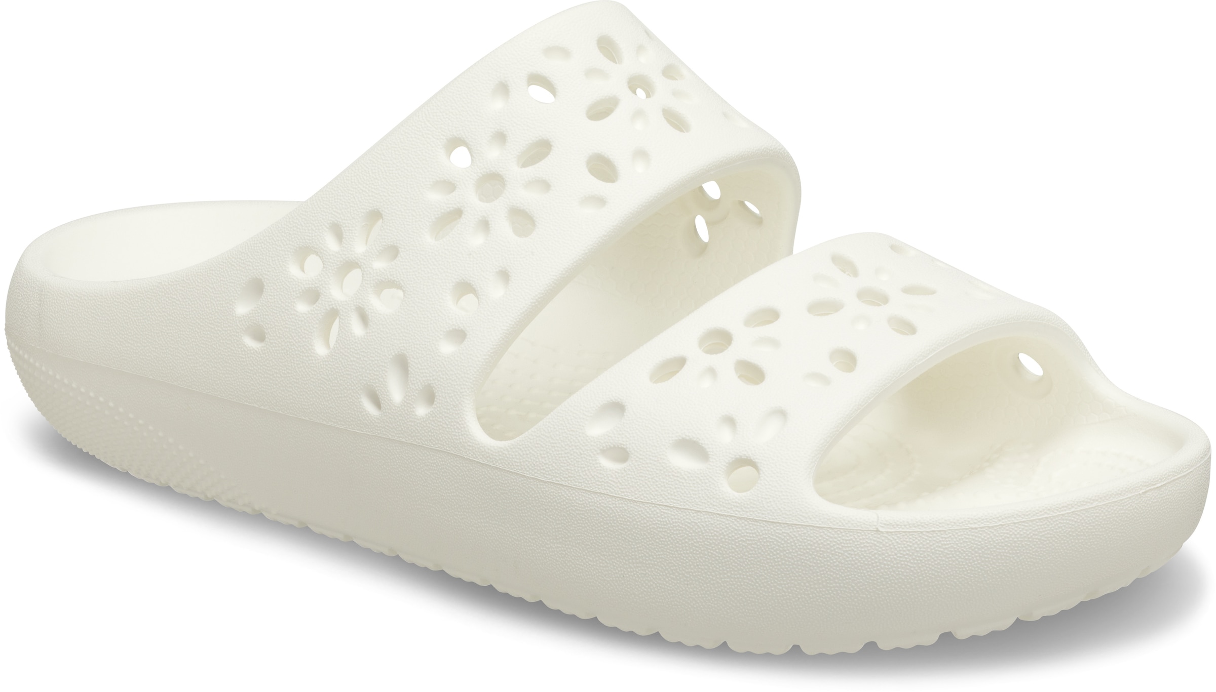Crocs Badepantolette »Classic Floral Cut Out Sandal«, Sandale, Sommerschuh, Pool Slides mit genoppter Innensohle