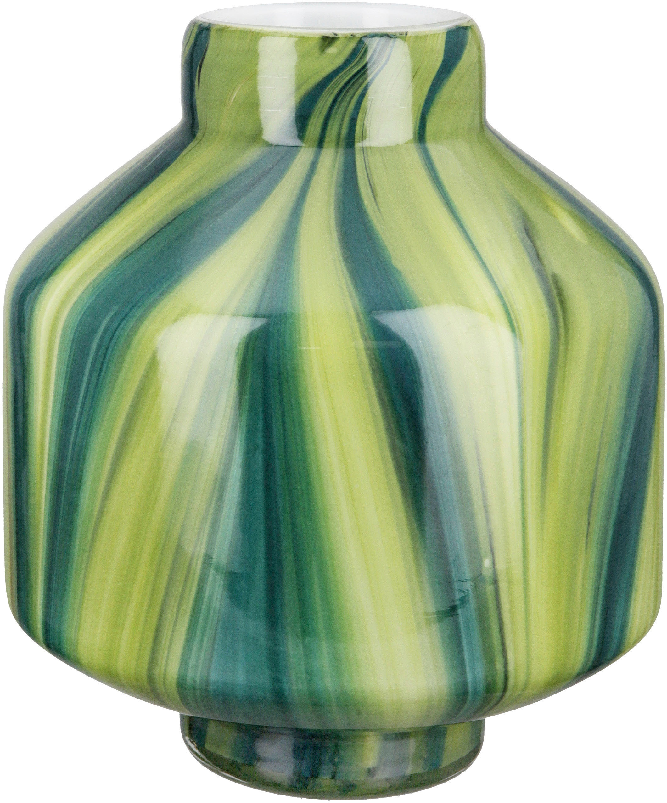 Tischvase »Verdo, Höhe ca. 22 cm«, (1 St.), dekorative Vase aus Glas, Blumenvase