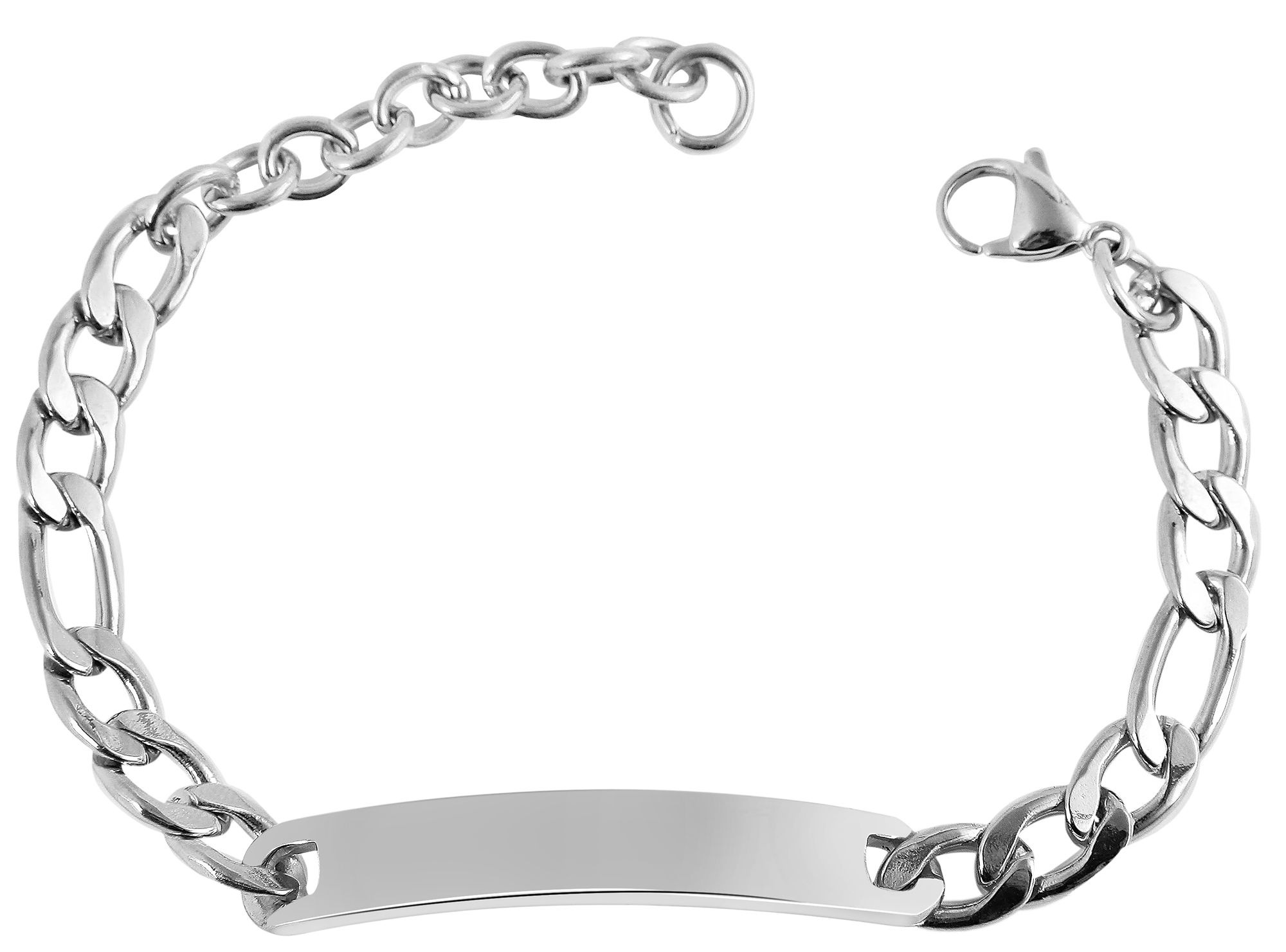 Adelia´s Panzerarmband »Unisex Armband ¿ Panzerarmband aus Edelstahl 16 cm«