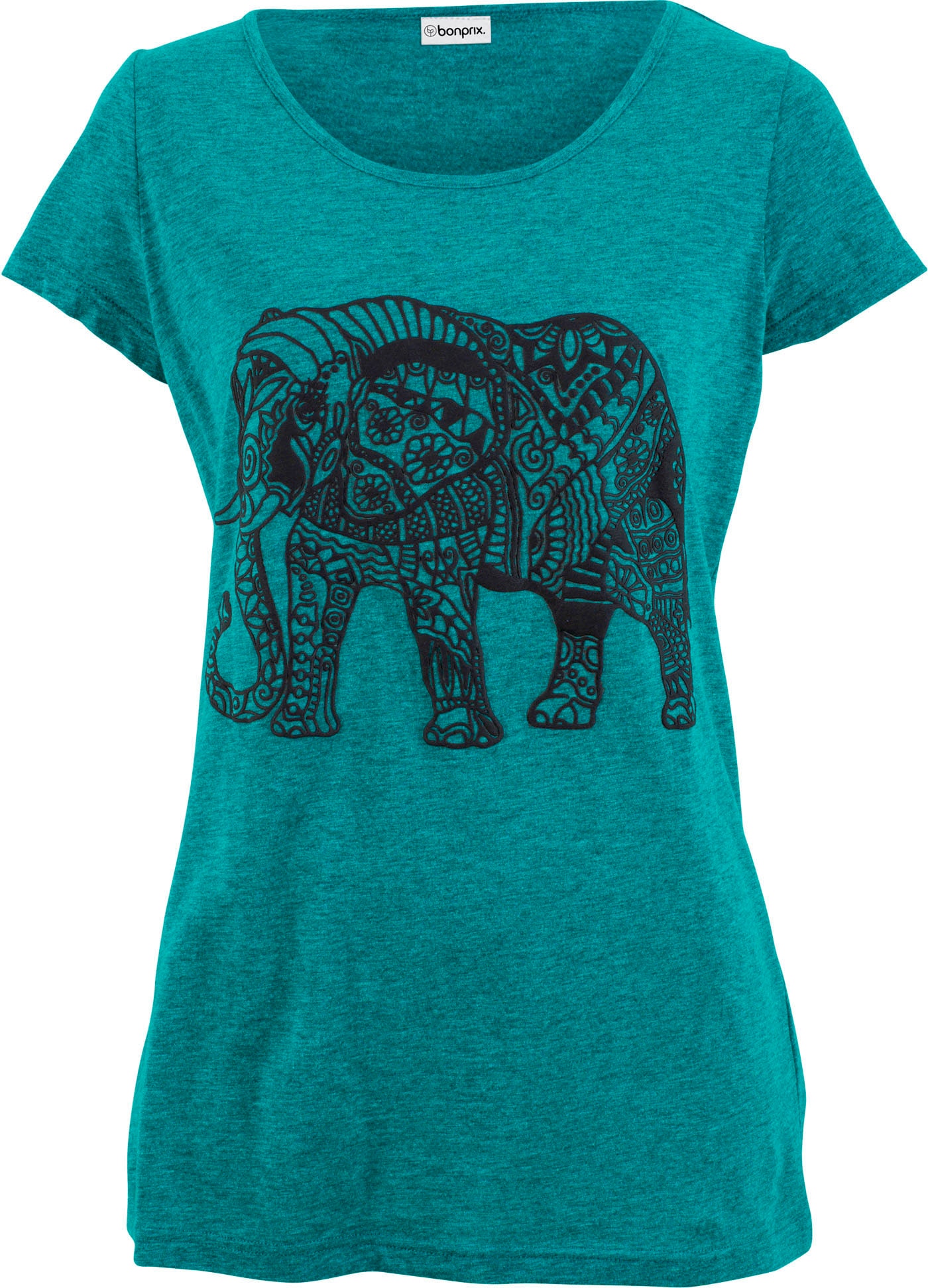 bonprix T-Shirt Regular Fit, Kurzarm, mit Frontprint, Rundhalsausschnitt