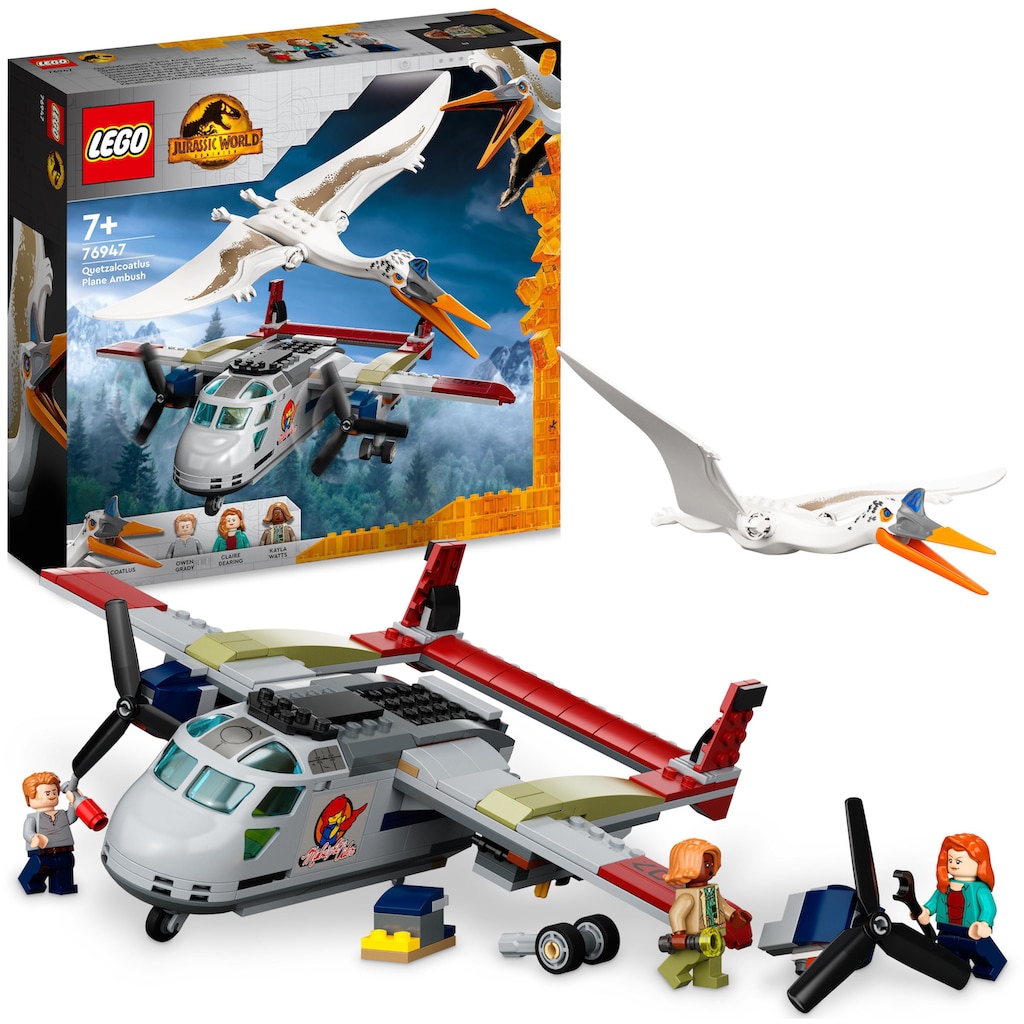 LEGO® Konstruktionsspielsteine »Quetzalcoatlus: Flugzeug-Überfall (76947), LEGO® Jurassic World«, (306 St.)