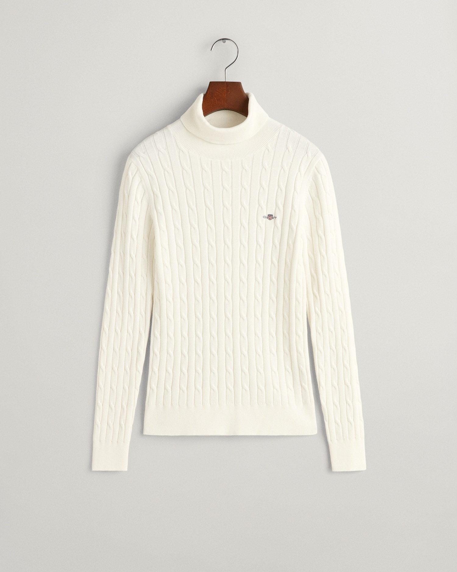 Gant Rollkragenpullover »STRETCH COTTON CABLE TURTLENECK« mit Zopfmuster
