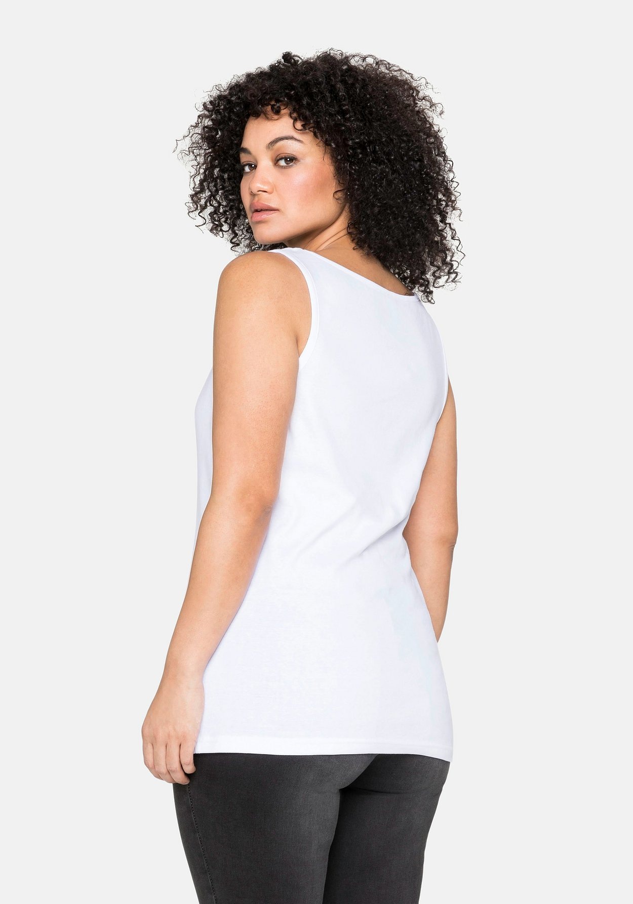 Sheego Tanktop »Tanktop aus reiner Baumwolle«