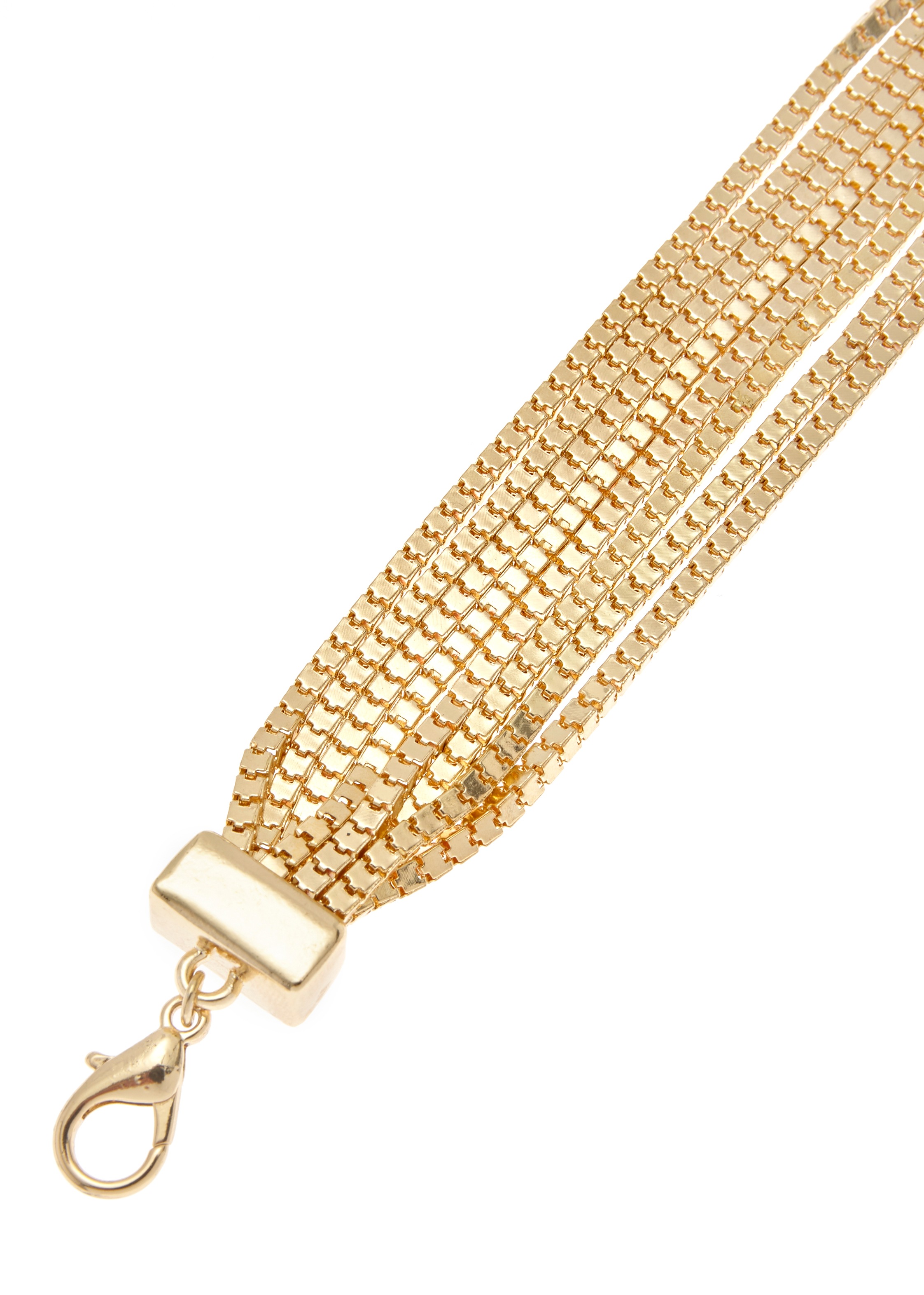 LASCANA Armband, mehrreihiges Armband mit Karabinerverschluss