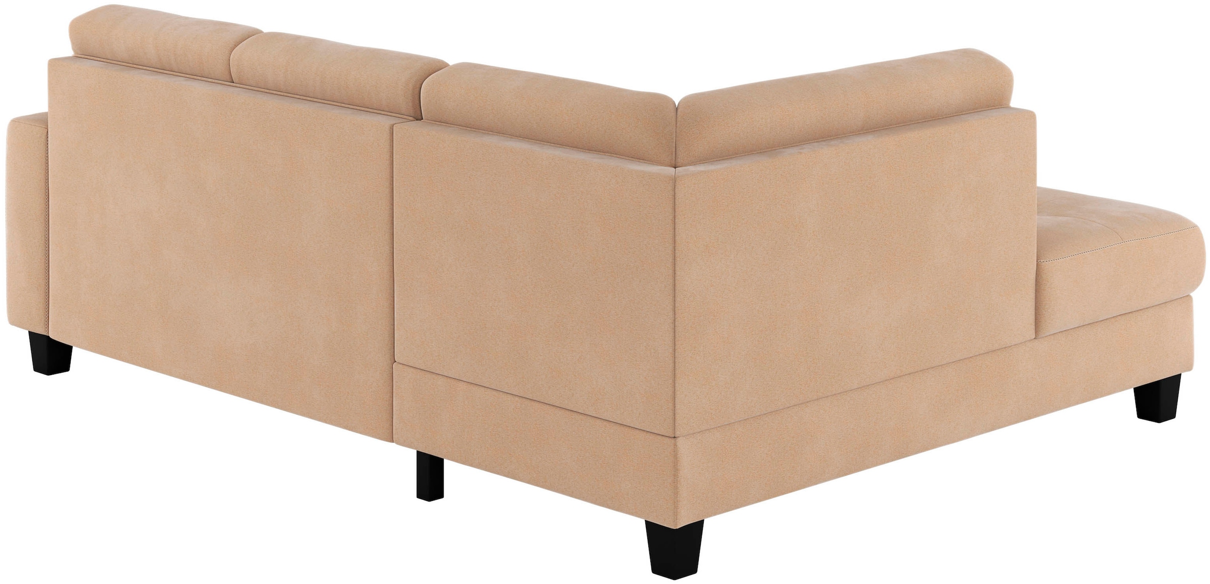 Places of Style Ecksofa »Varese«, Kreuznaht in beige