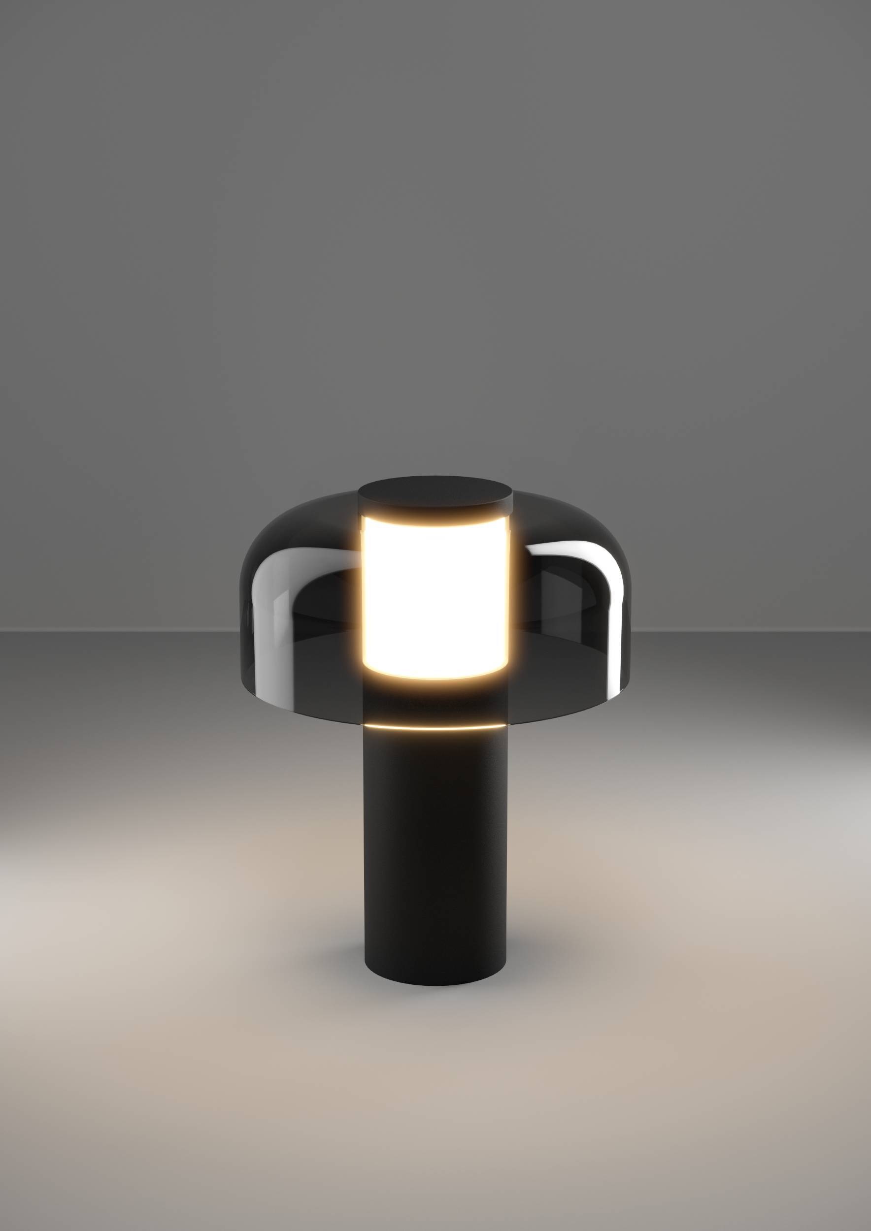 EGLO Tischleuchte »Ponente Tischlampe, Nachtischlampe, Metall und Kunststoff, IP44, Lampe« LED-Modul 1 Stk. Kaltweiß | Neutralweiß | Warmweiß Tischleuchte - H20 x Ø16 cm - schwarz - 2,25W inkl.