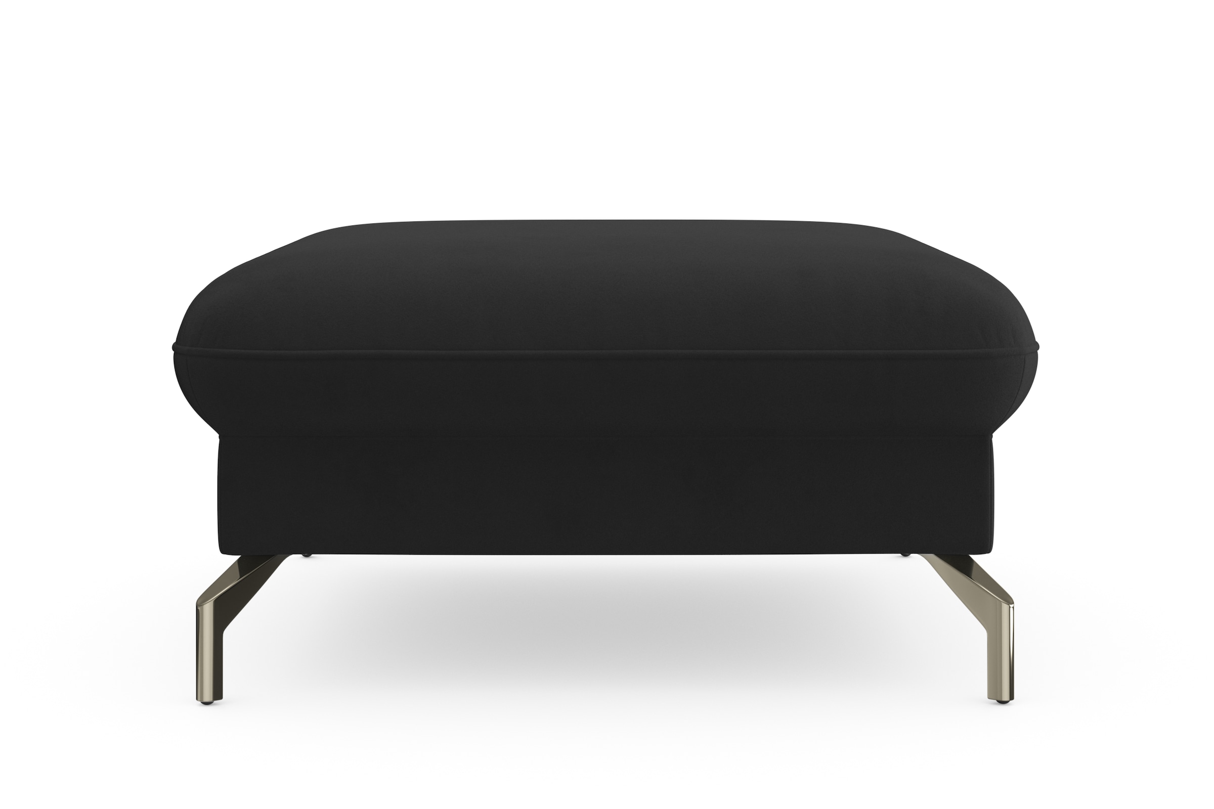 sit&more Hocker »Fashion« inklusive Federkern, mit satinierten Nickelfüßen