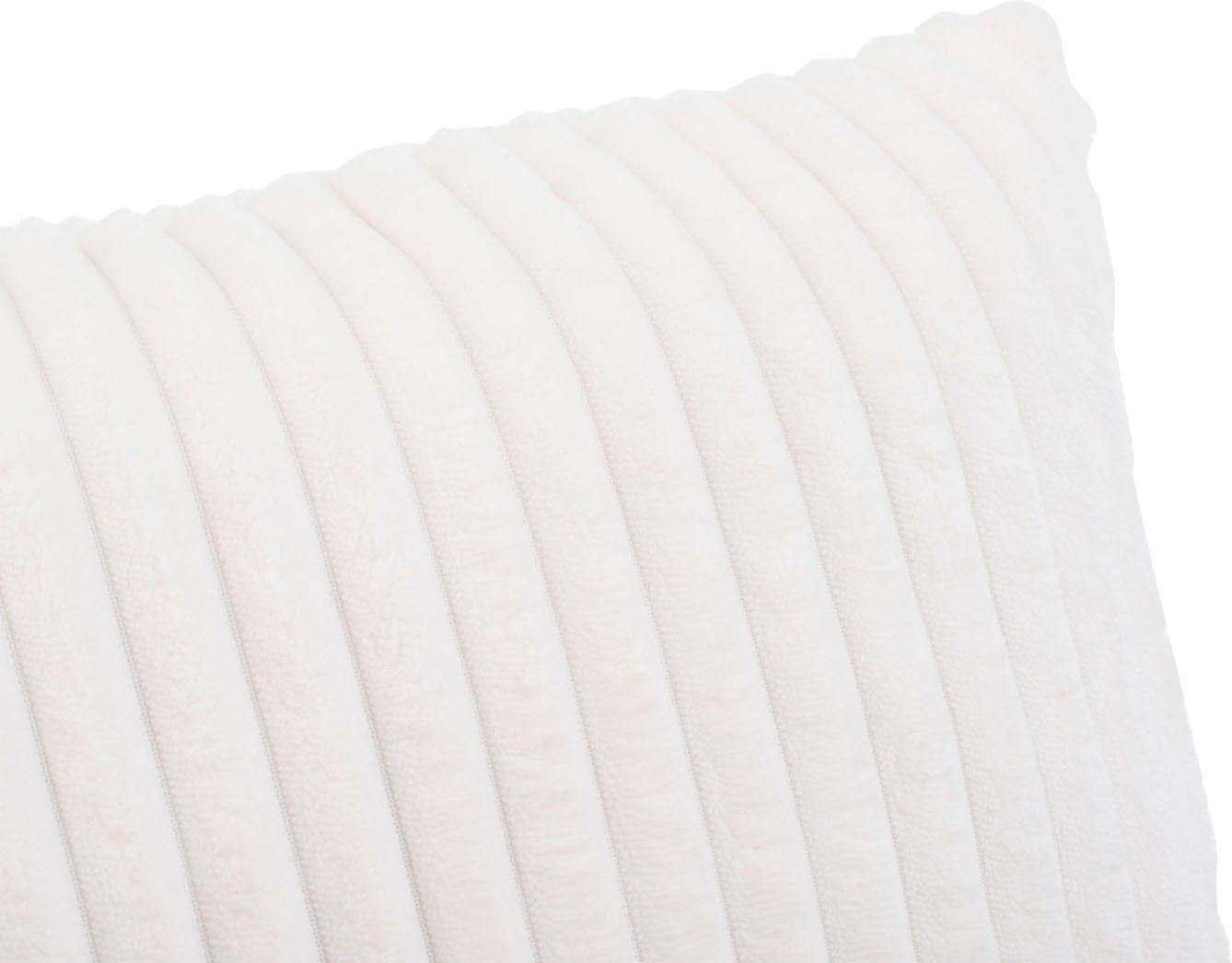 Gözze Dekokissen »Cord-Optik Dekokissen« 50x50 cm, passend zu Cord-Optik Decke, Kissenhülle  & Füllung, 1 Stück