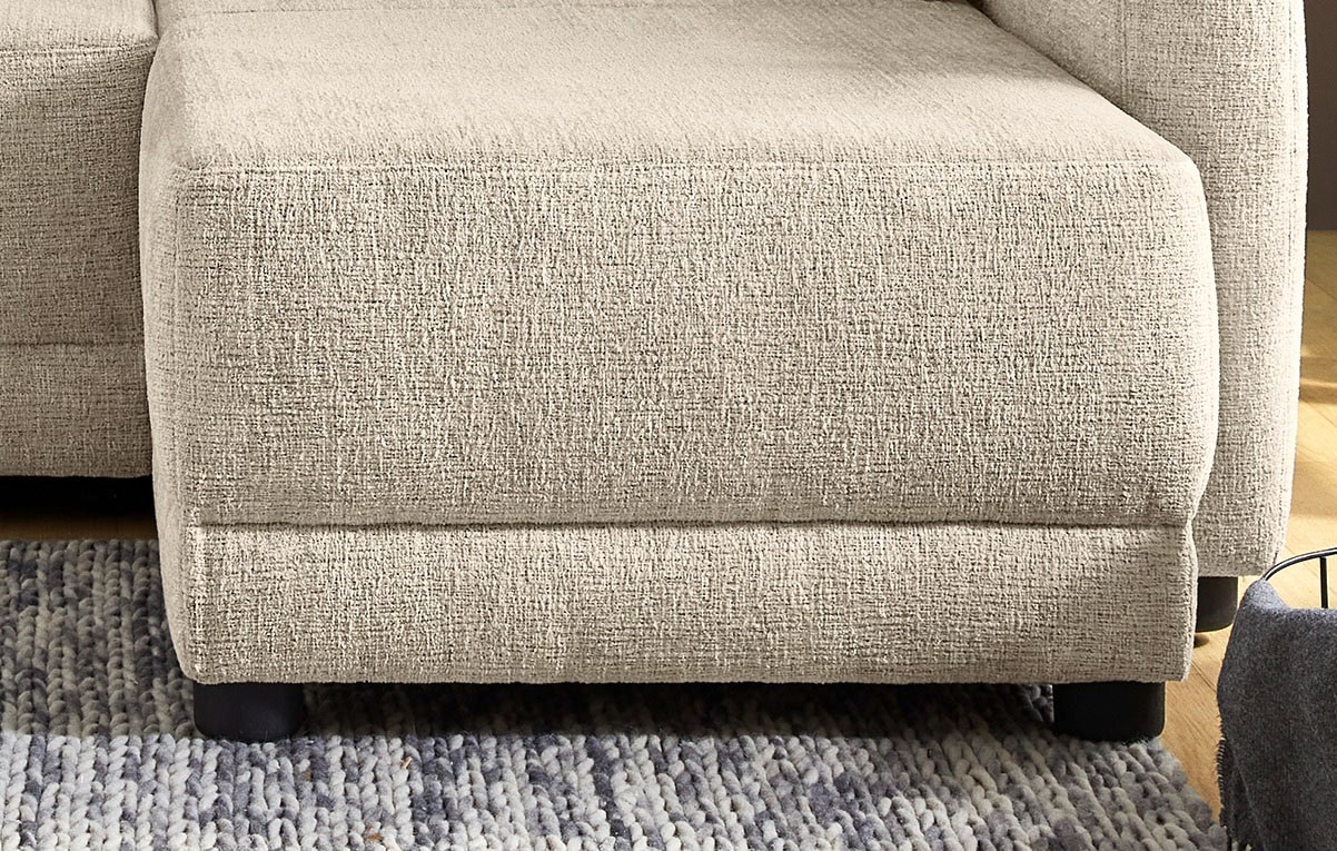 Jockenhöfer Gruppe Ecksofa »Venezia L-Form, B: 234 cm« mit Bettfunktion, Bettkasten & Zierkissen