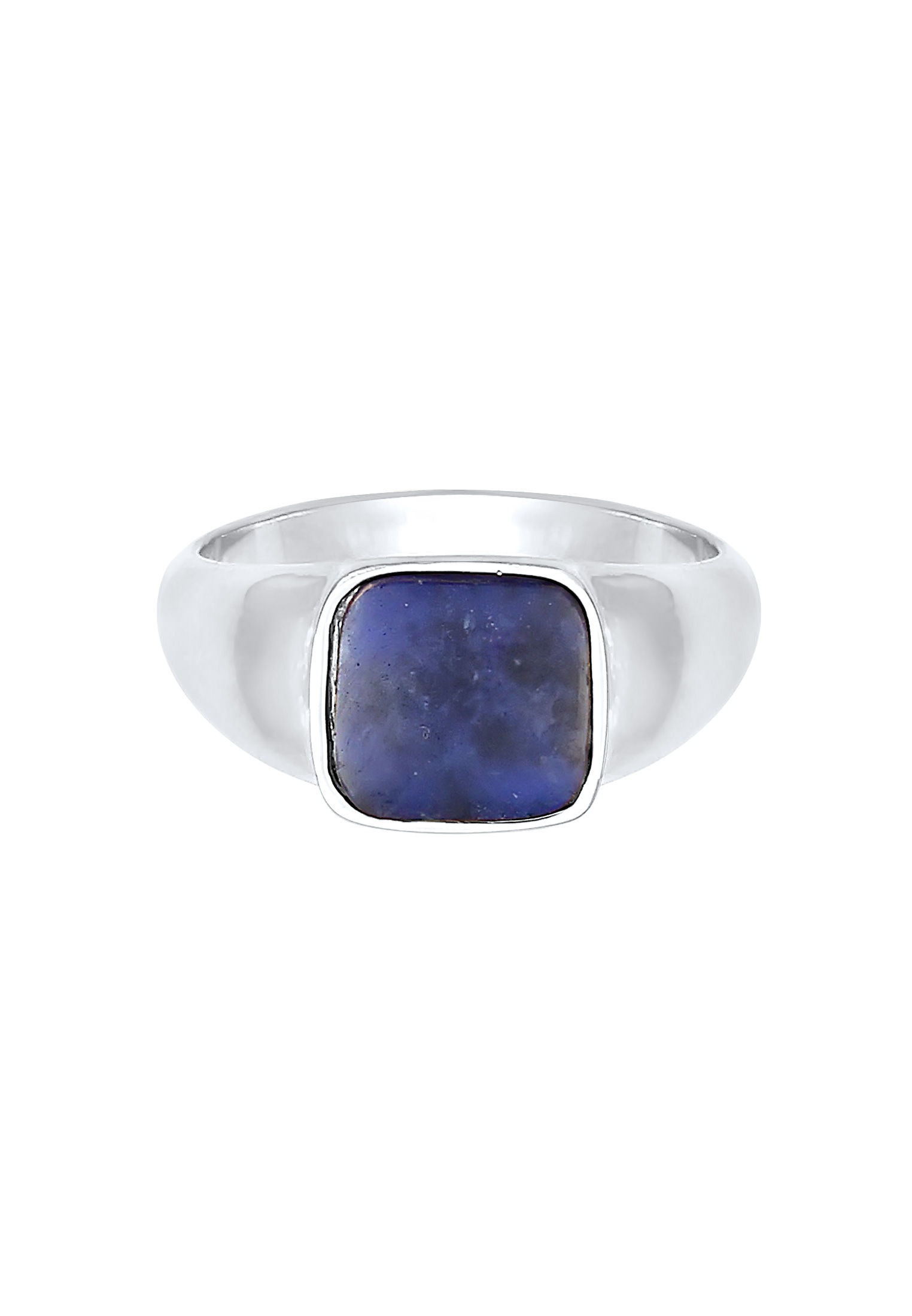 Elli Premium Siegelring »Ring Siegelring Sodalith Quadrat Klassik 925 Silber«