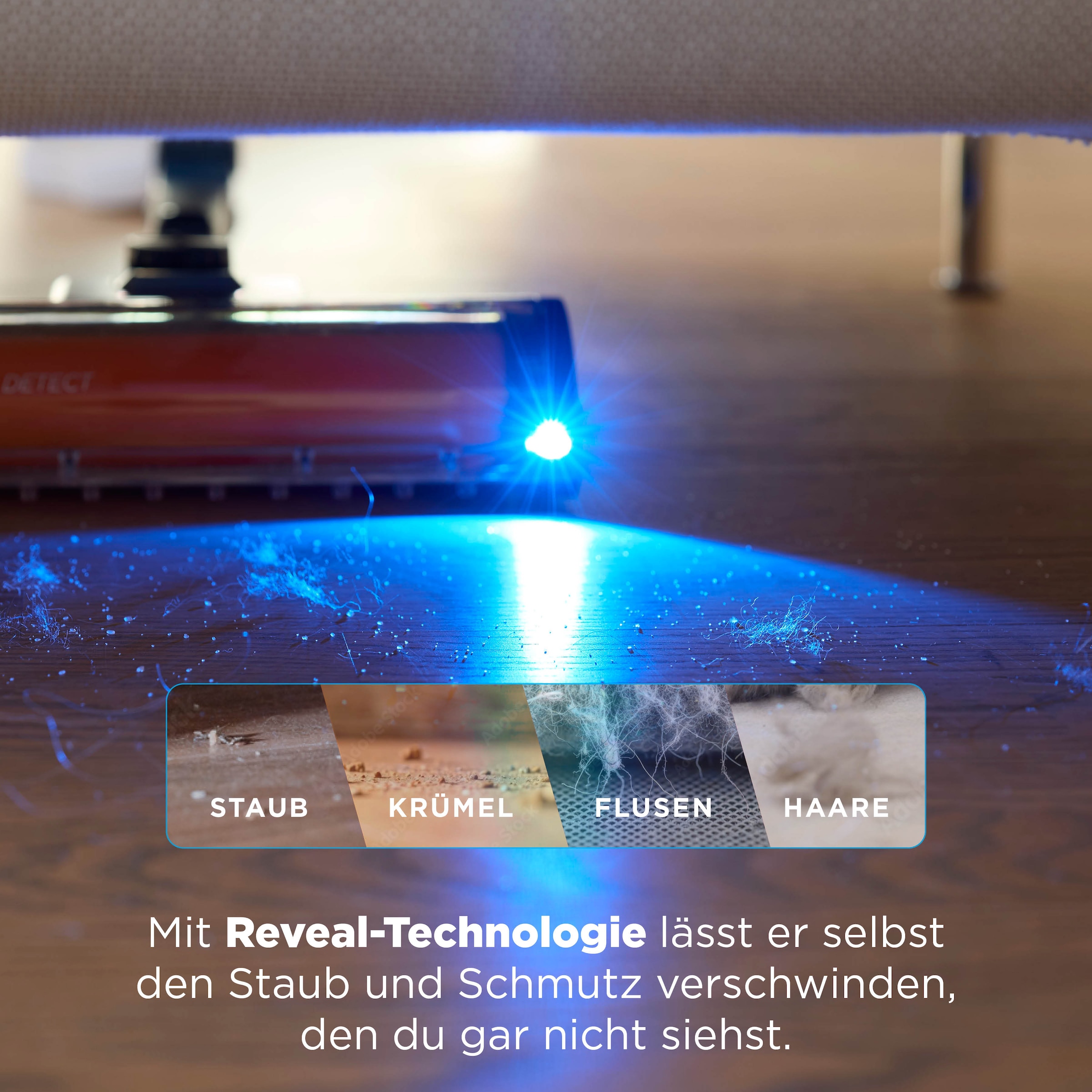 Shark Akku-Hand-und Stielstaubsauger »Shark PowerDetect Speed Pet Pro Clean and Empty IA3241EUT« Reveal-Technologie:, Flexology