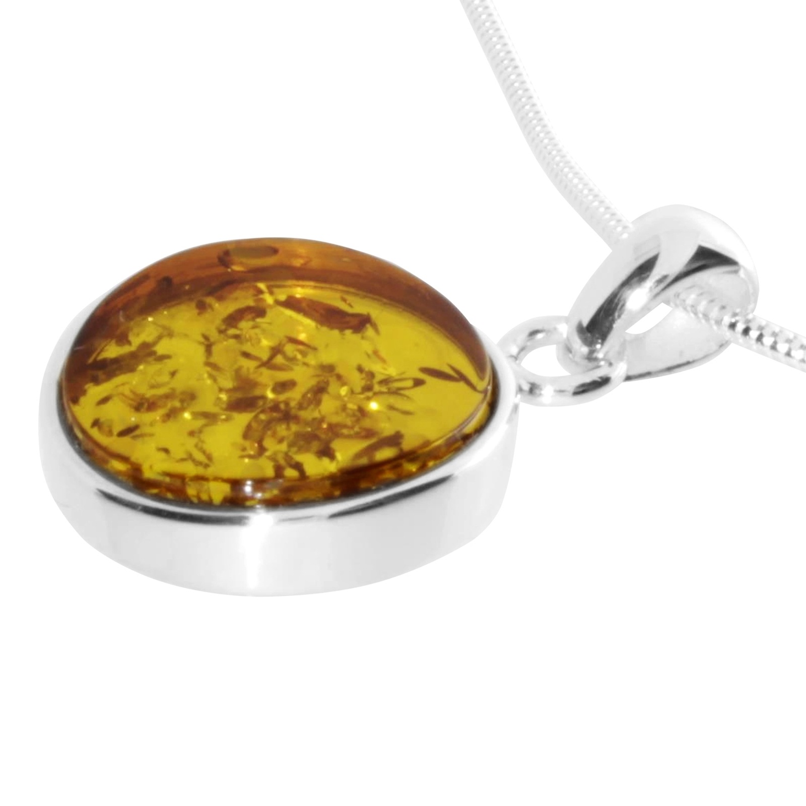 OSTSEE-SCHMUCK Kette mit Anhänger »- Frouke 16 mm - Silber 925/000 - Bernstein«