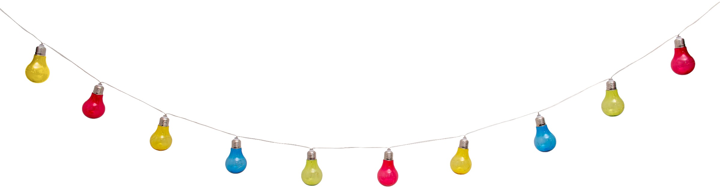 Näve LED-Lichterkette 10 Stk.-flammig Solar in bunt