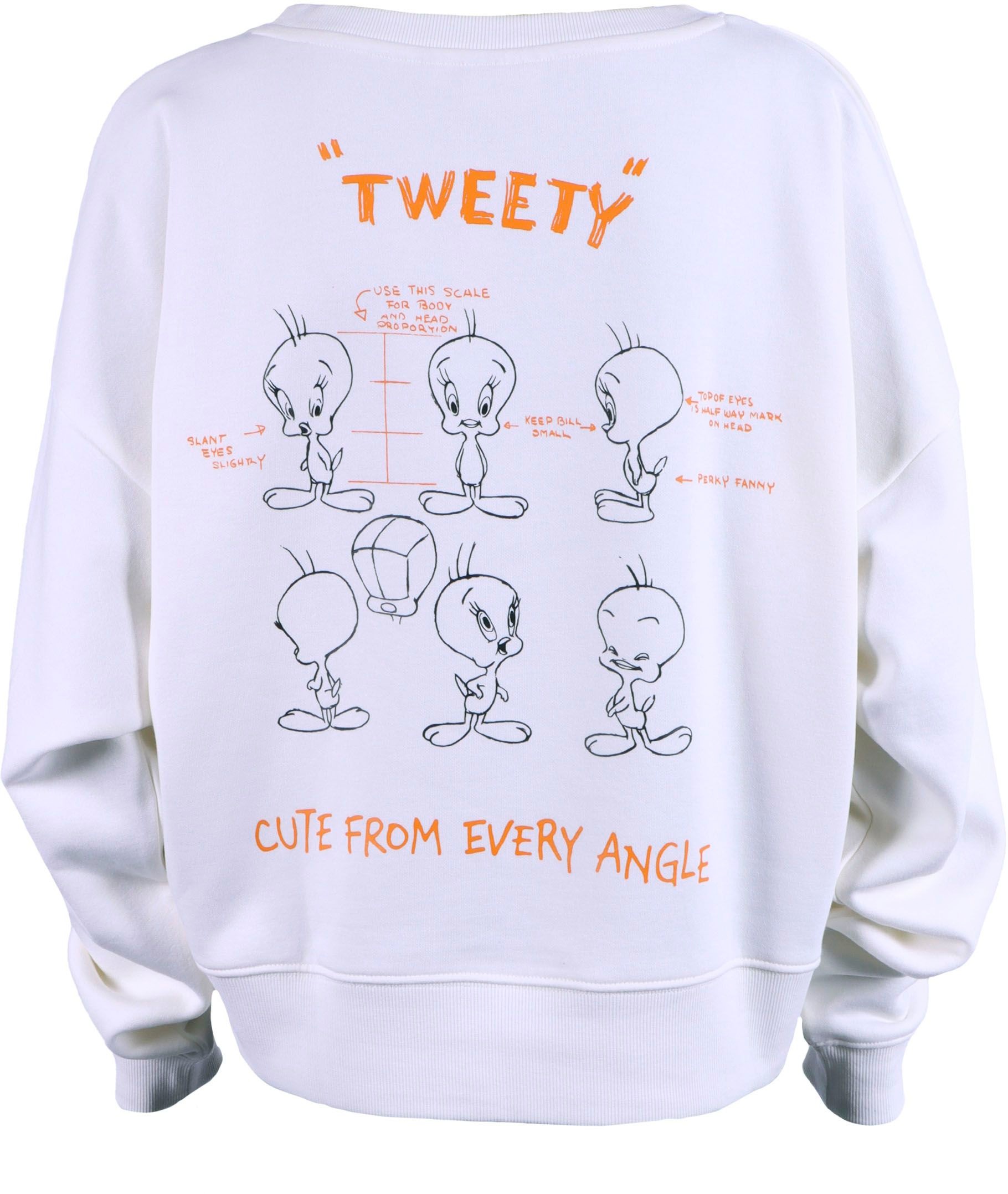 Capelli New York Sweatshirt, Tweety Character Lizenz Design auf Vorder- & Rückseite.