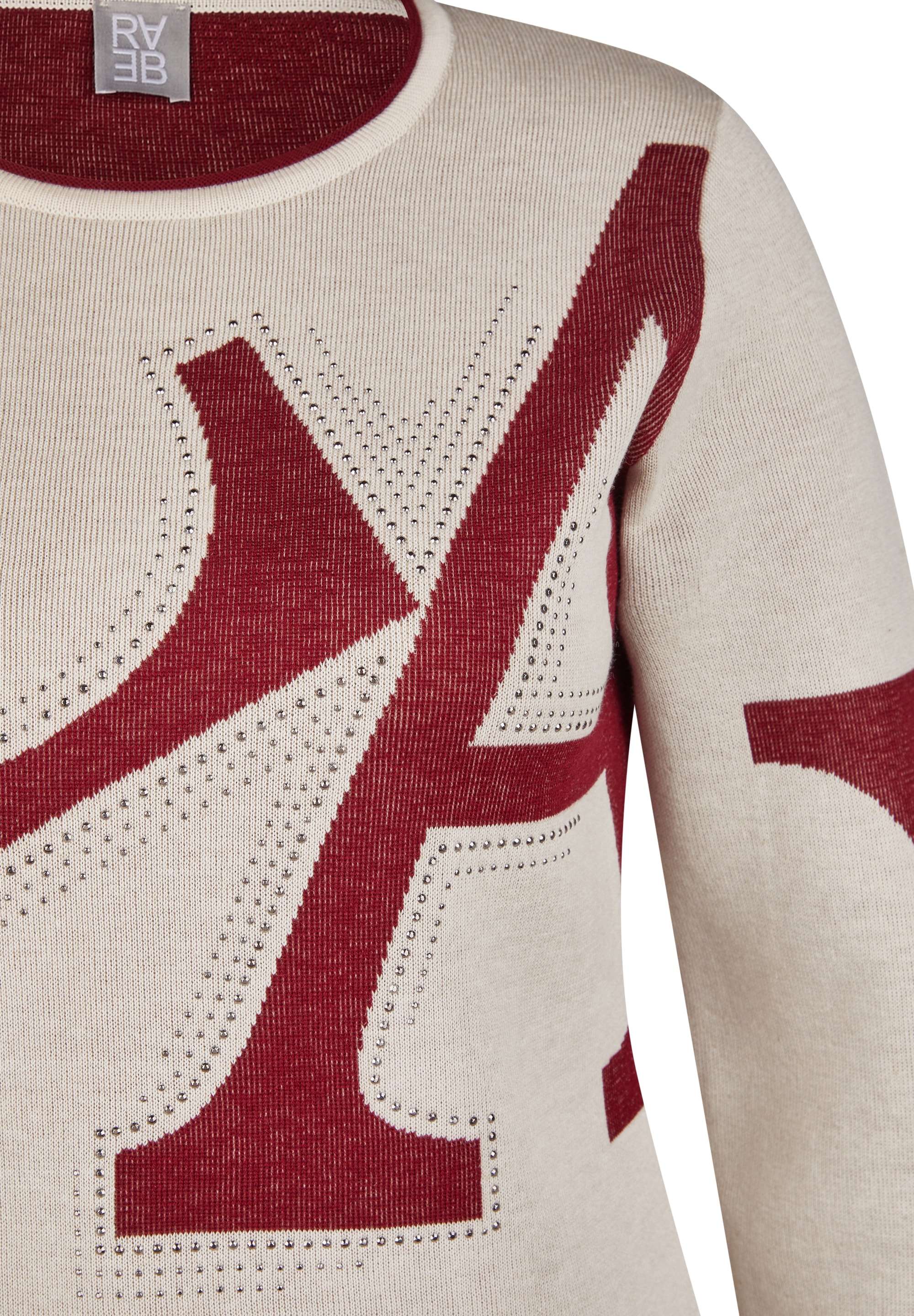 Rabe Strickpullover mit grafischem Muster