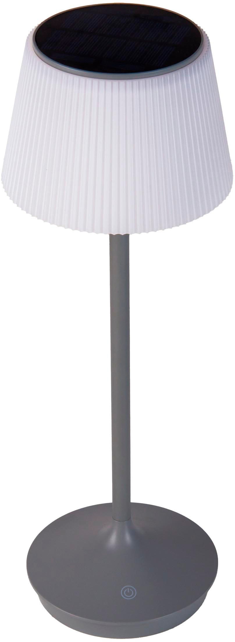 näve LED Tischleuchte »Solarleuchte / Akkuleuchte "EMMI"«, 1 flammig, Leuchtmittel LED-Modul | LED fest integriert, Solarbetrieb, Akkubetrieb, CCT, Berührungssensor, Akkutischleuchte