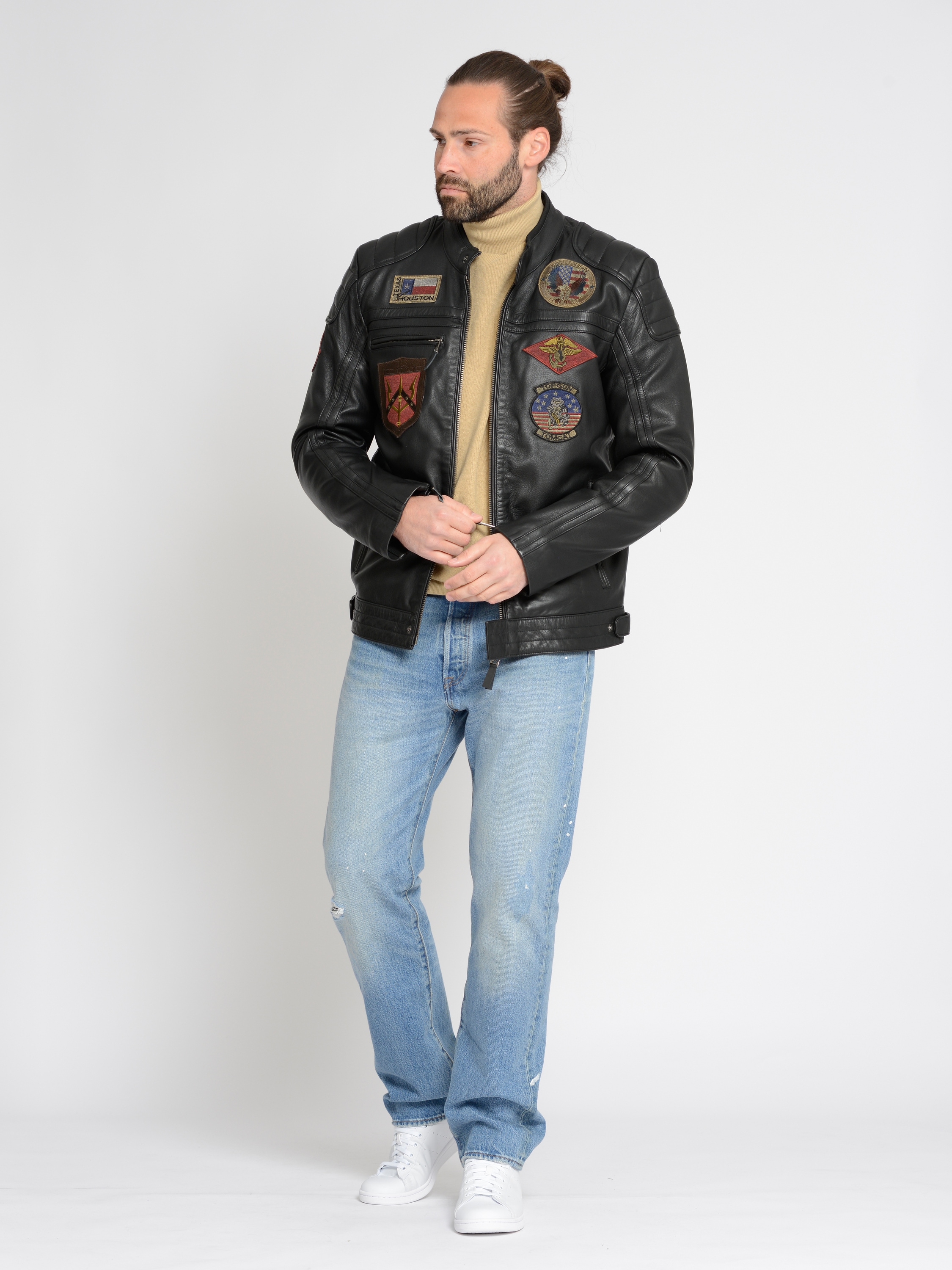 TOP GUN Lederjacke »Lederjacke TGJ1005«