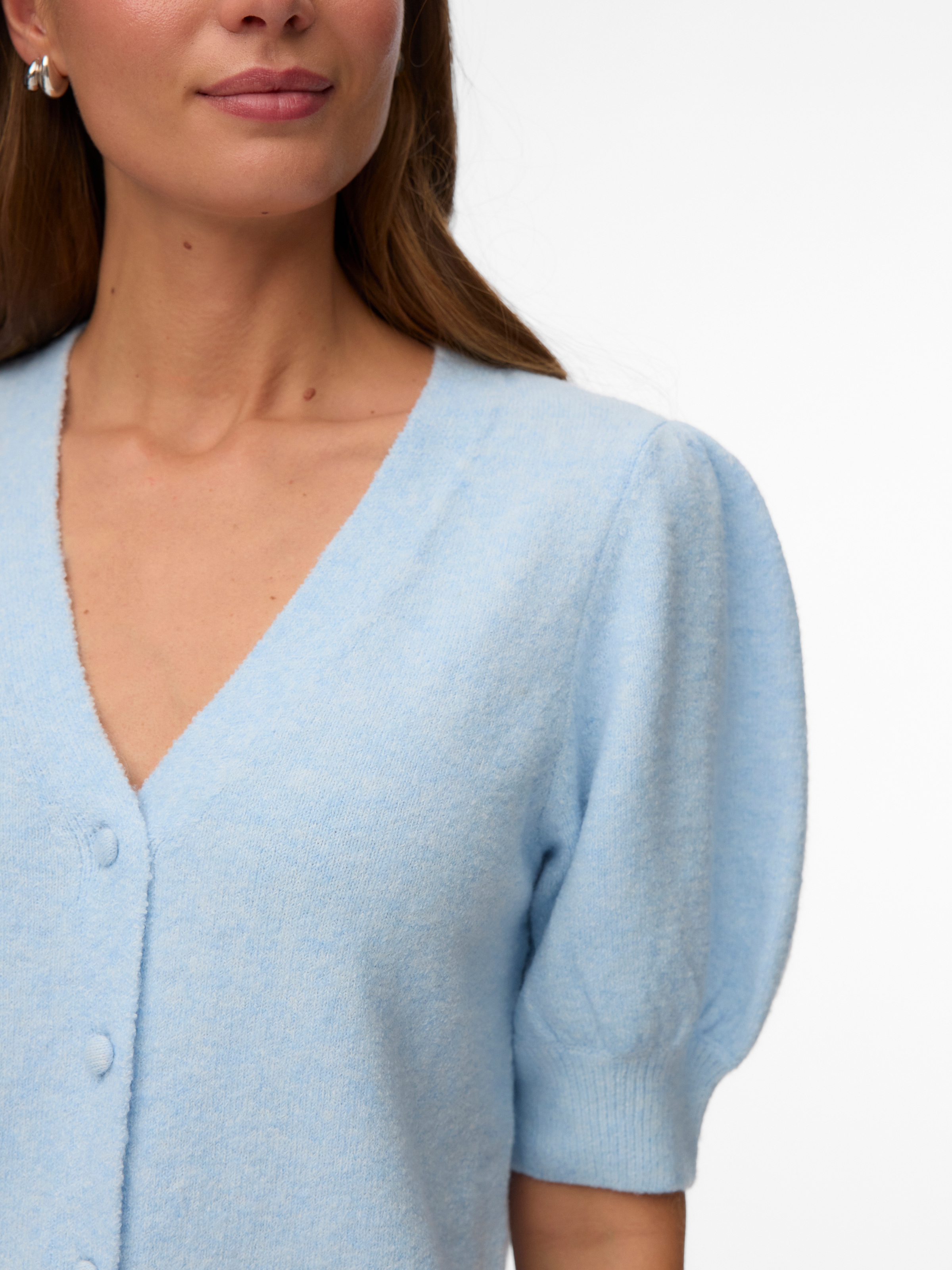 Vero Moda Strickjacke »VMDOFFY 2/4 V-NECK CARDIGAN NOOS« Materialmix