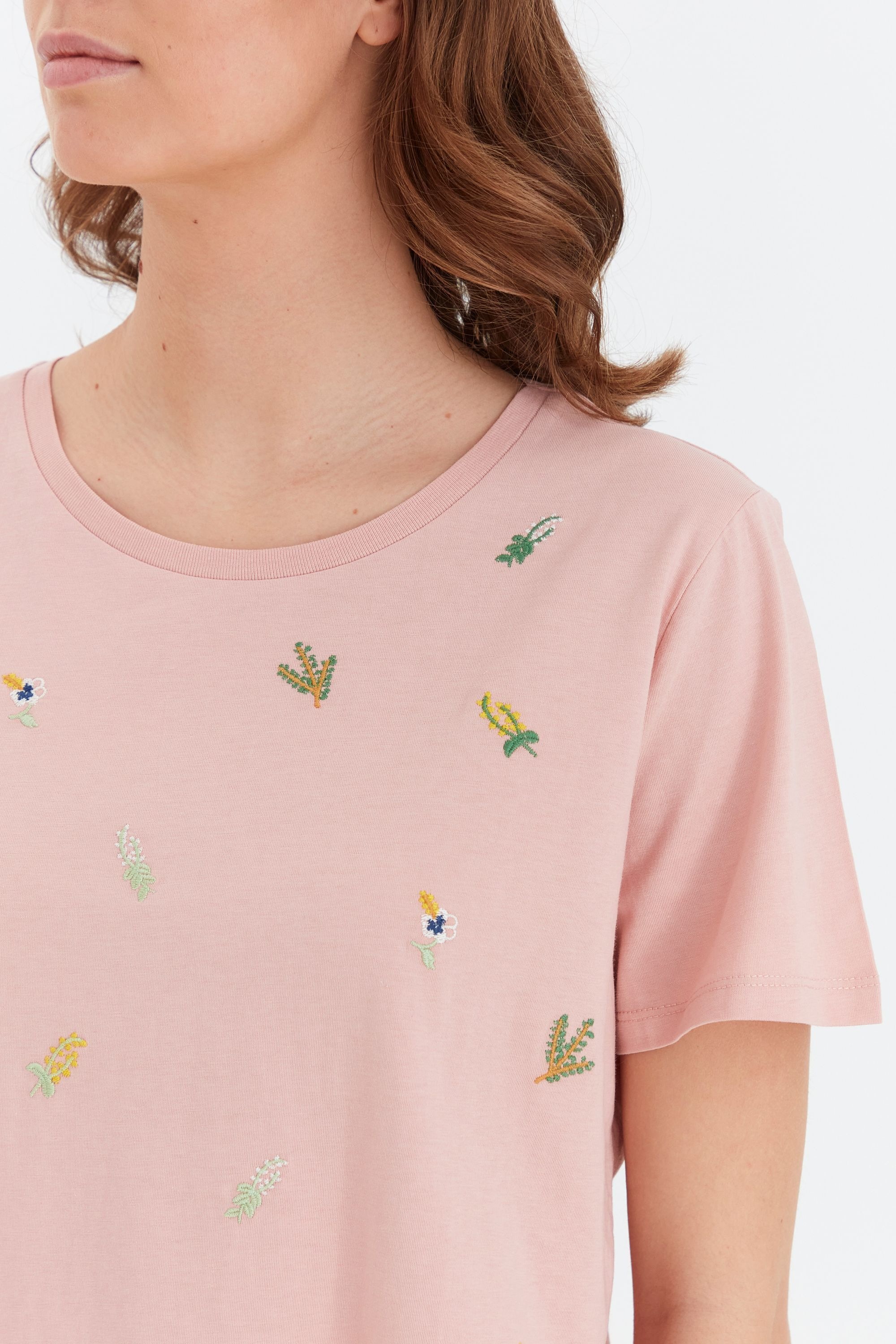 fransa T-Shirt »T-Shirt FRFxtembroidery«