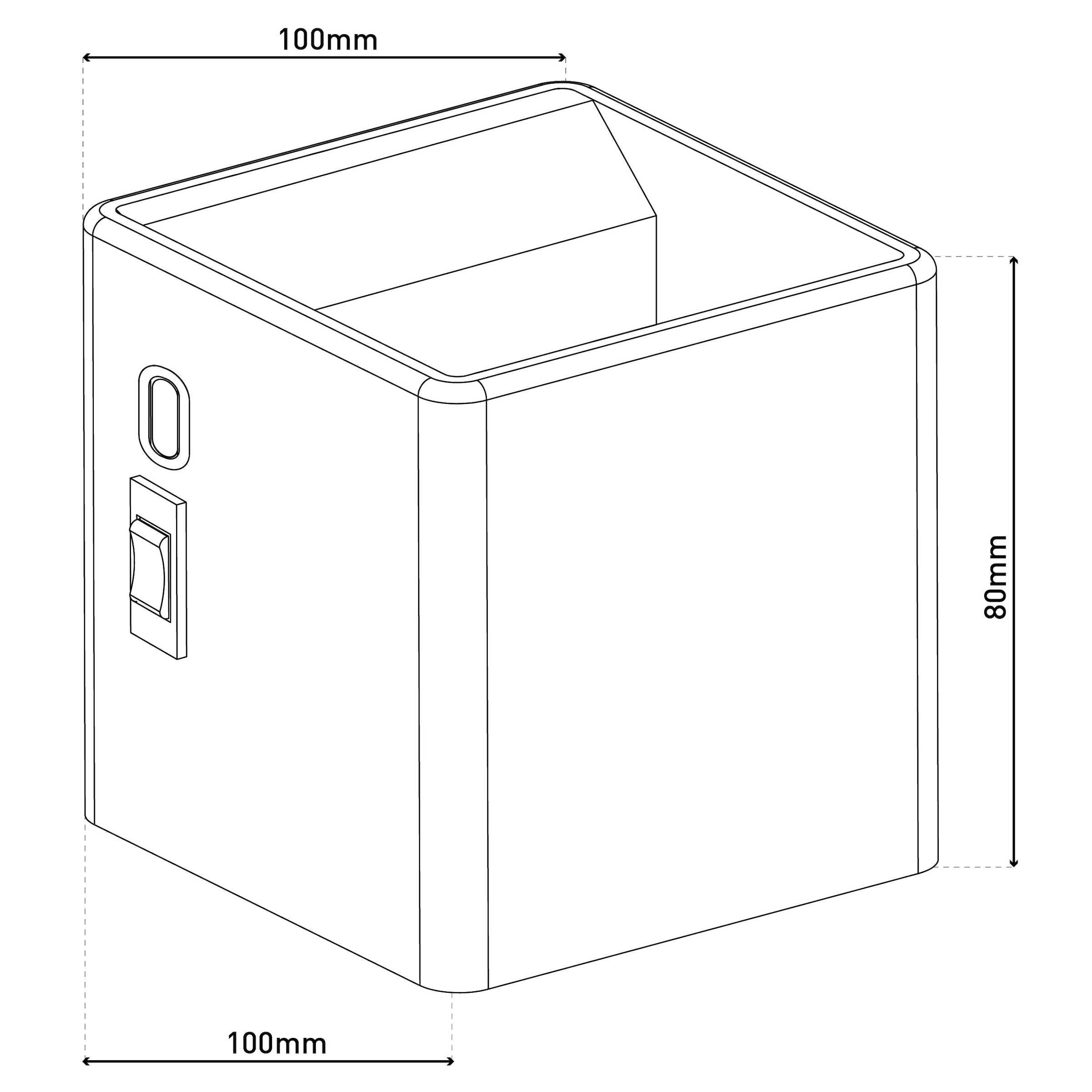 näve LED Wandleuchte »Cube« LED-Modul 1 Stk. Warmweiß Akku, magnetisch, Bewegungssensor, Memory, USB-C, Kippschalter